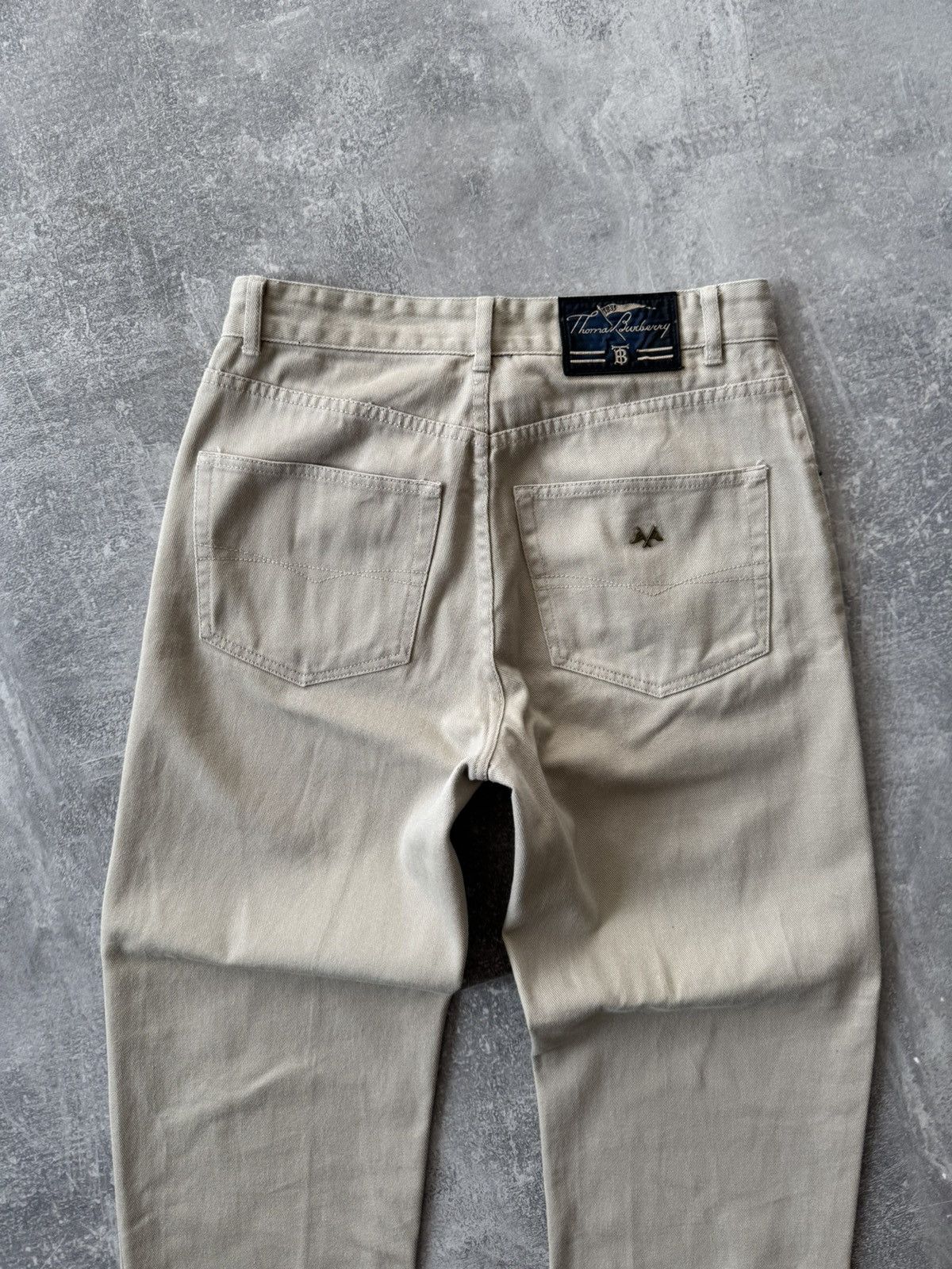 Burberry × Vintage Vintage Thomas Burberry Denim Pants Size US 32 / EU 48 - 4 Thumbnail