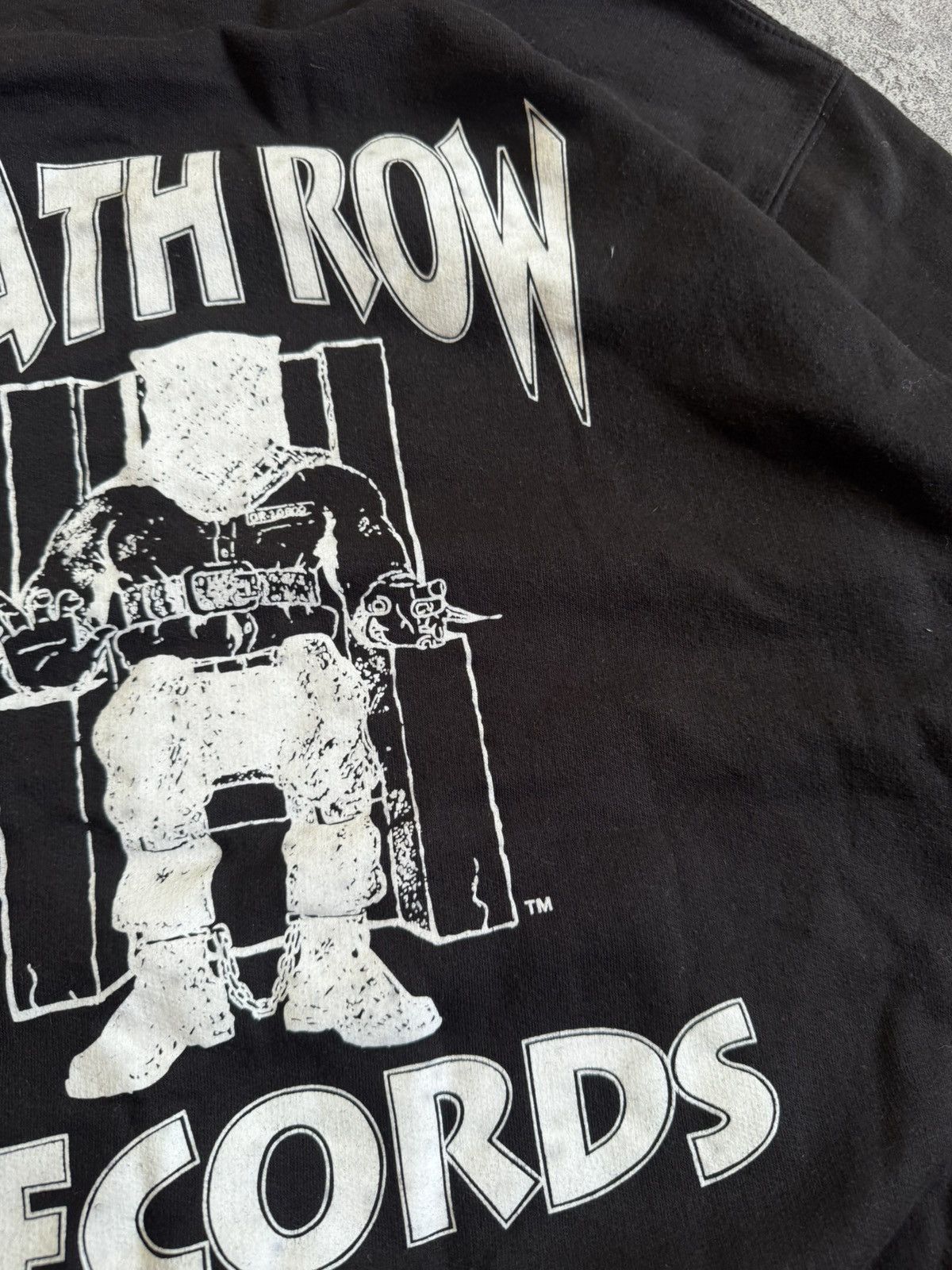 Death Row Records × Vintage Death Row Records big logo hoodie jumper sweatshirt hooded Size US M / EU 48-50 / 2 - 9 Thumbnail