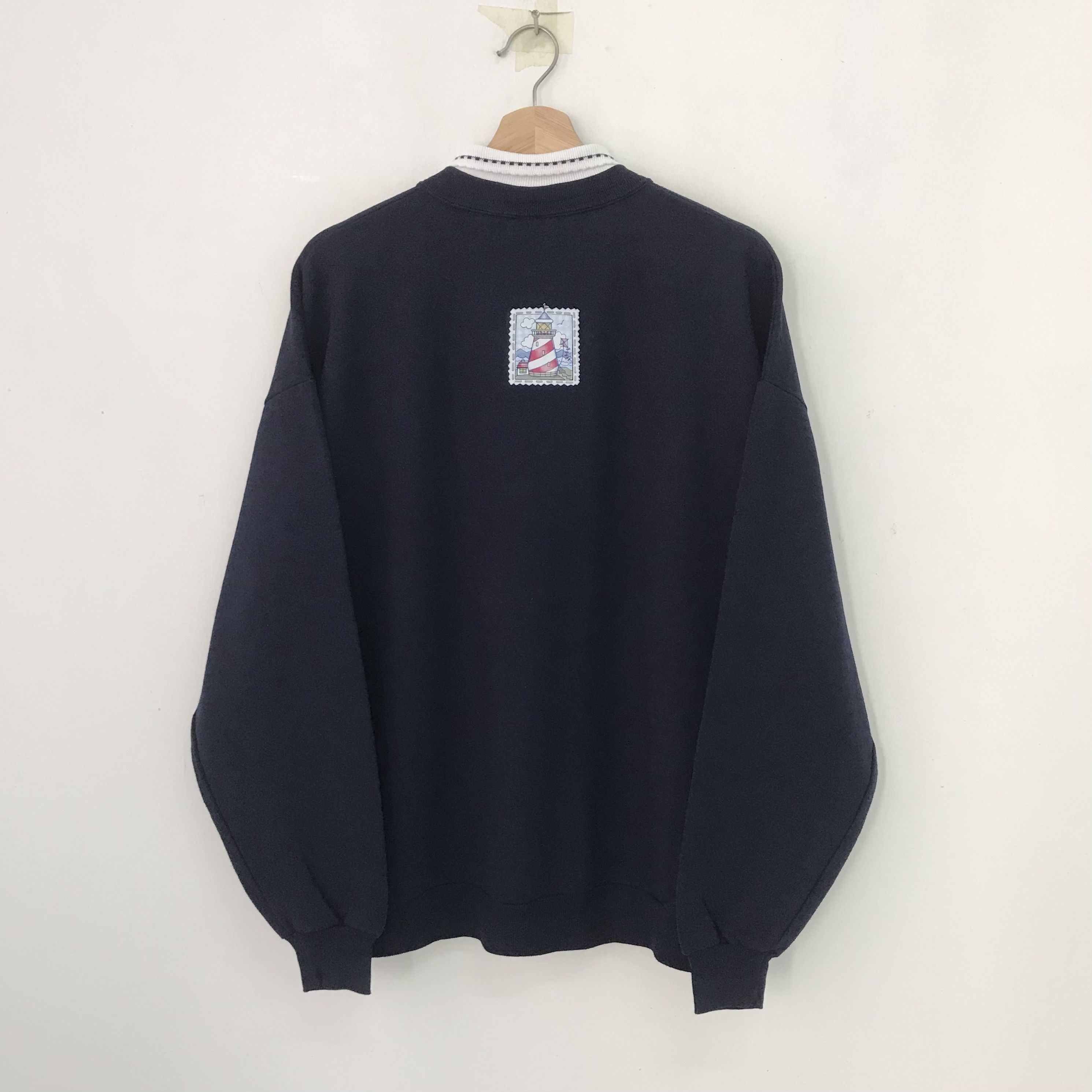 Vintage Vintage Morning Sun Blue Sweatshirt - 205 Size US L / EU 52-54 / 3 - 2 Thumbnail