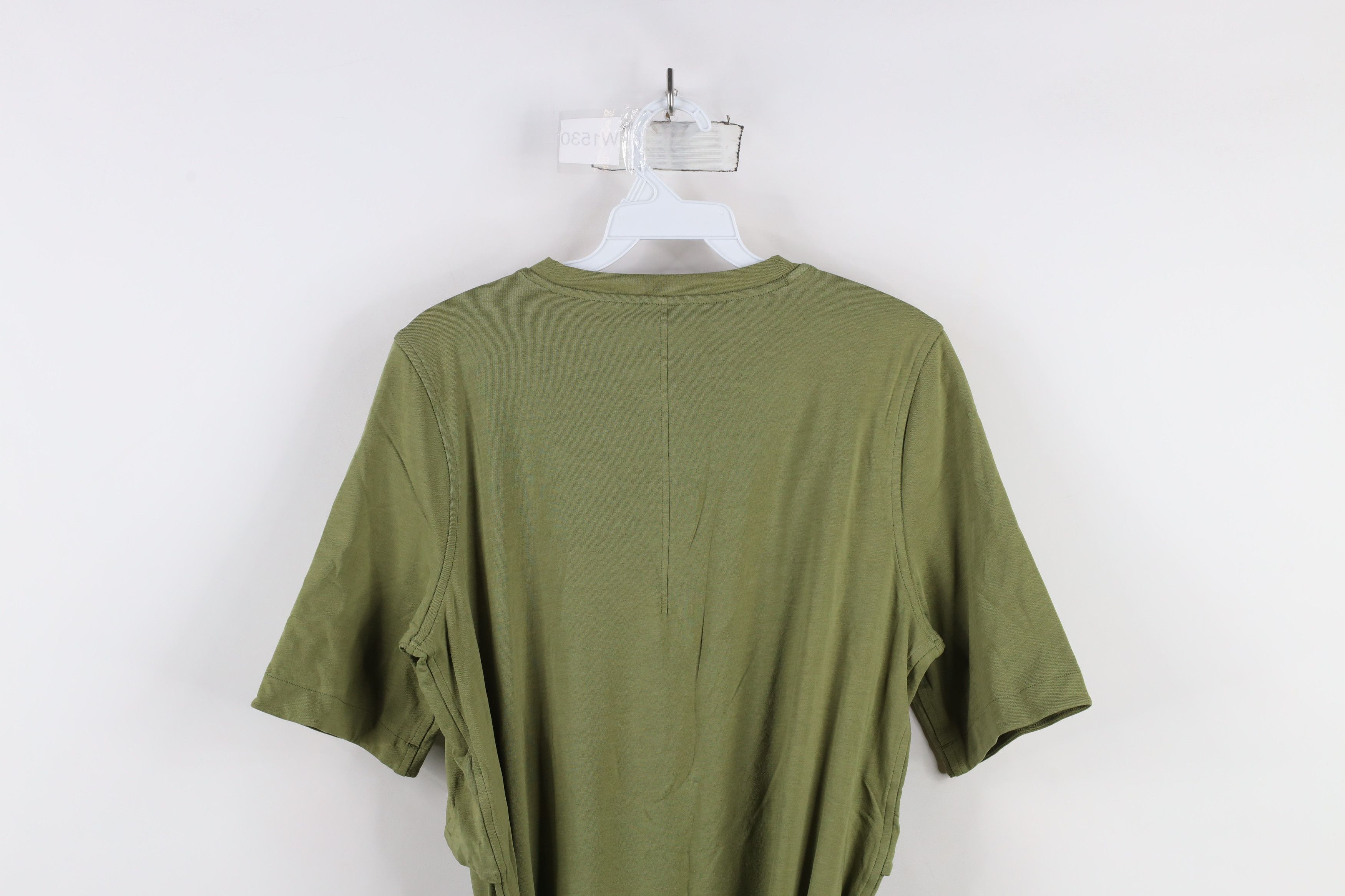 Lululemon × Vintage Lululemon Cotton Stretch Wrap T-Shirt Dress Bronze Green Size M / US 6-8 / IT 42-44 - 7 Thumbnail