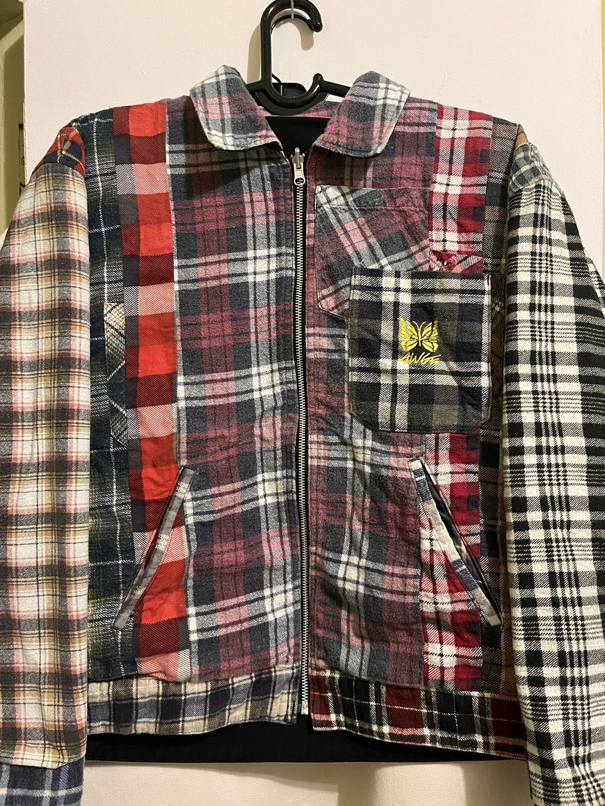 AWGE × Needles AWGE x Needles Reversible Work Jacket | Grailed