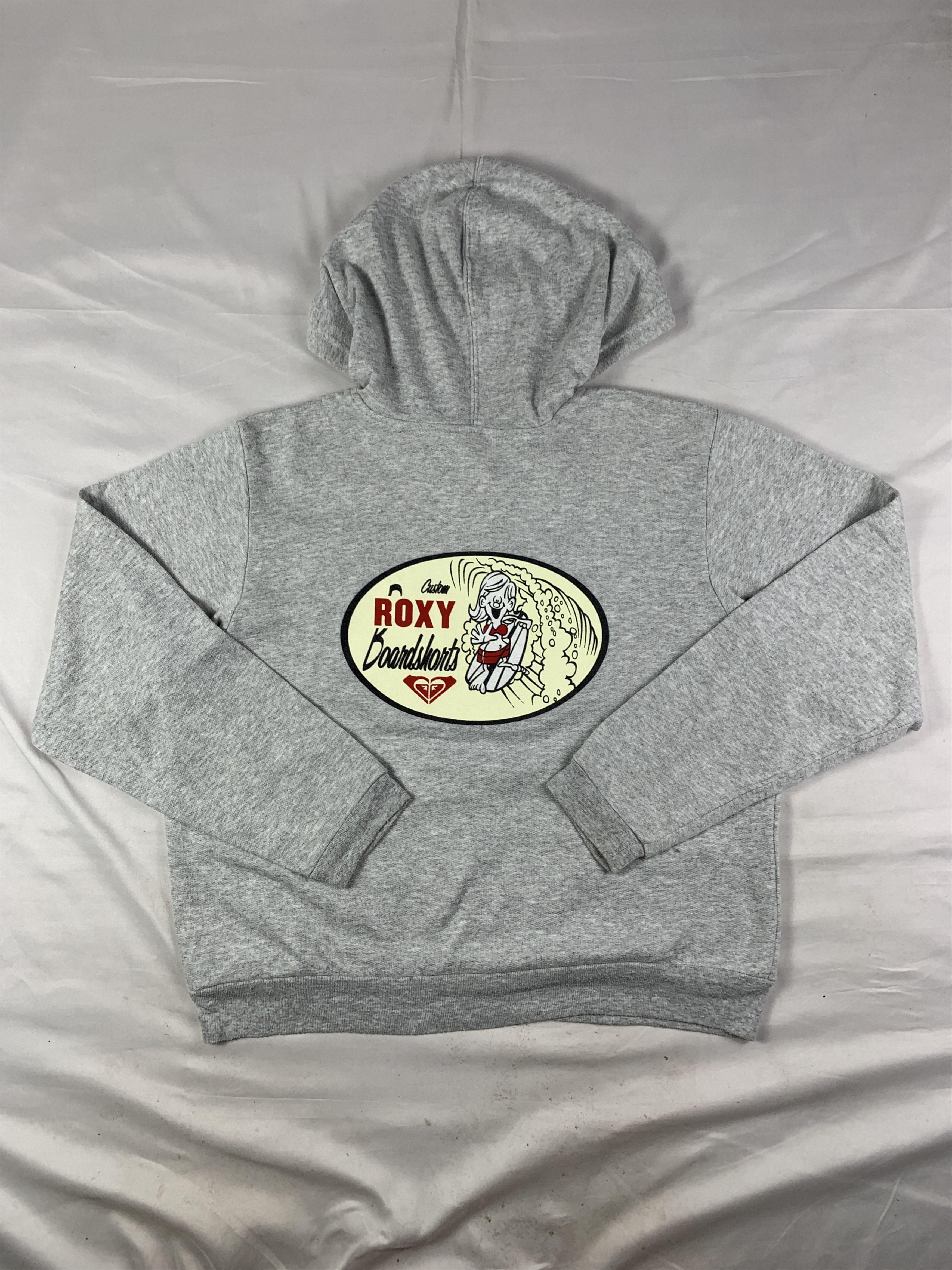 Quiksilver 2000s Roxy Surf Gray Boxy Hoodie (M) Size M / US 6-8 / IT 42-44 - 1 Thumbnail