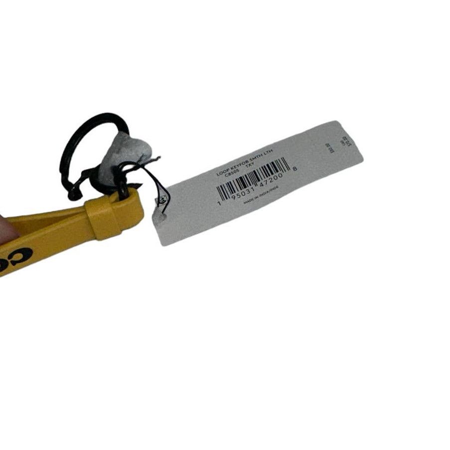 Coach Coach Loop Key FOB Attached split key ring Canary / Black Size ONE SIZE - 3 Thumbnail