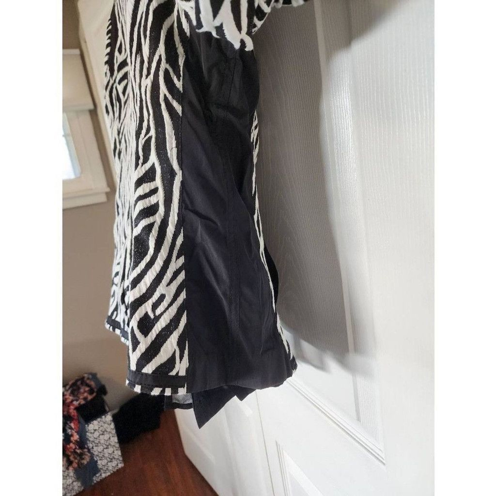 Chicos Chico's Zebra Print Blazer Size XS / US 0-2 / IT 36-38 - 3 Thumbnail