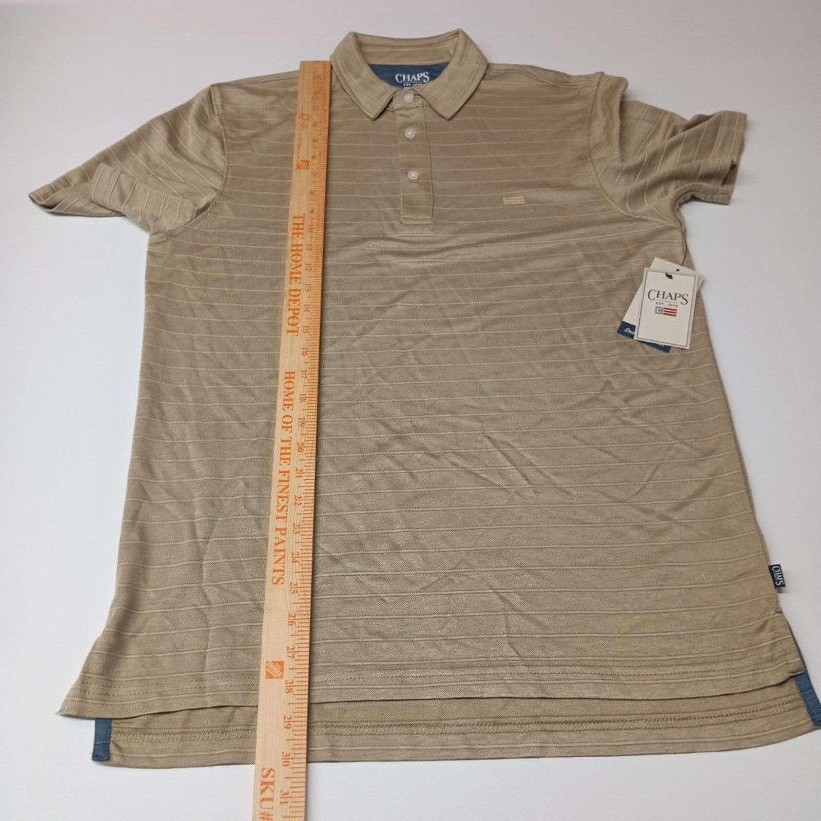Chaps Chaps Milton Polo Shirt Men's M Desert Khaki Seacoast Wash Size US M / EU 48-50 / 2 - 5 Thumbnail