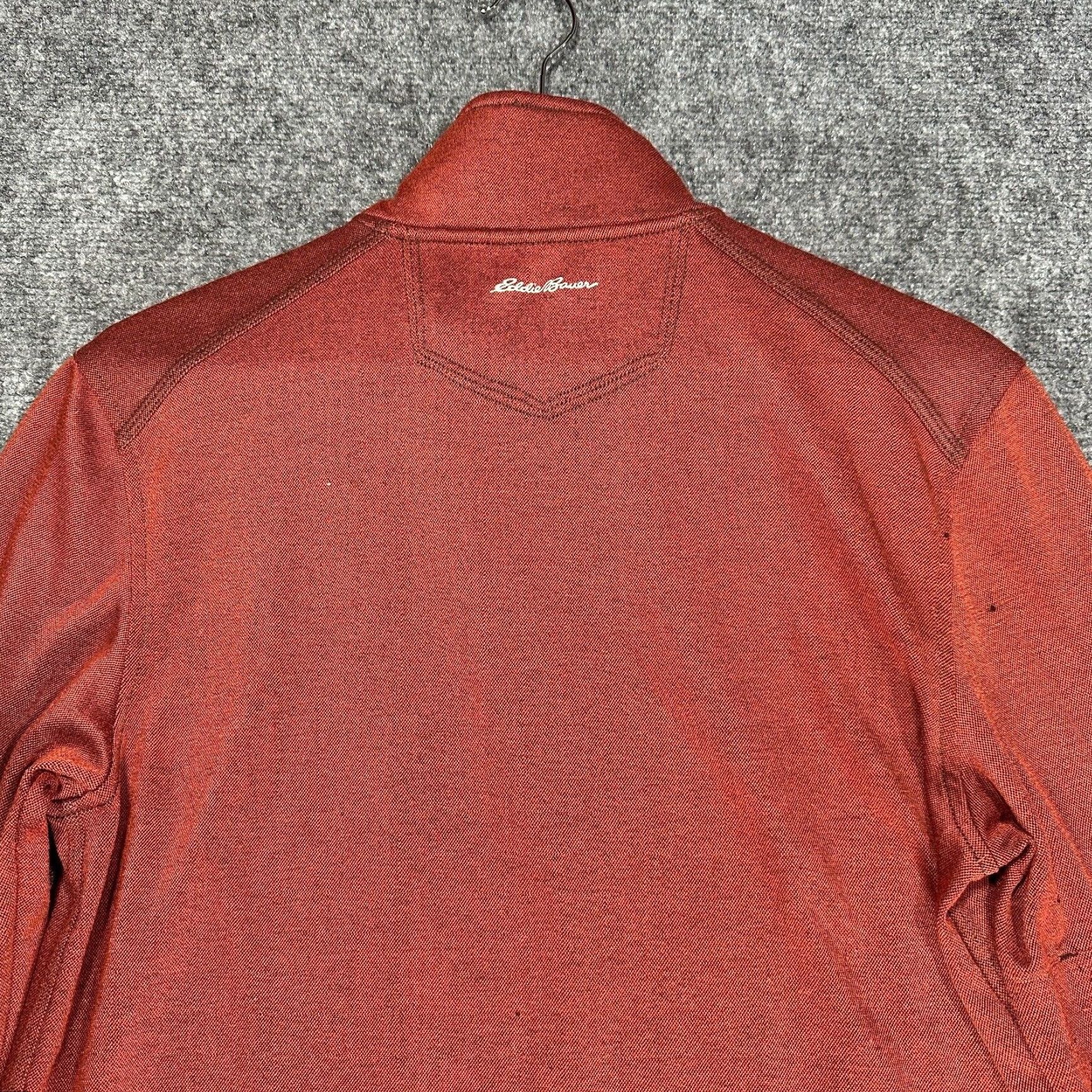 Eddie Bauer Eddie Bauer Shirt Mens Small Henley Rust Long Sleeve 1/4 Zip Pullover Tee FLAWS Size US S / EU 44-46 / 1 - 7 Thumbnail