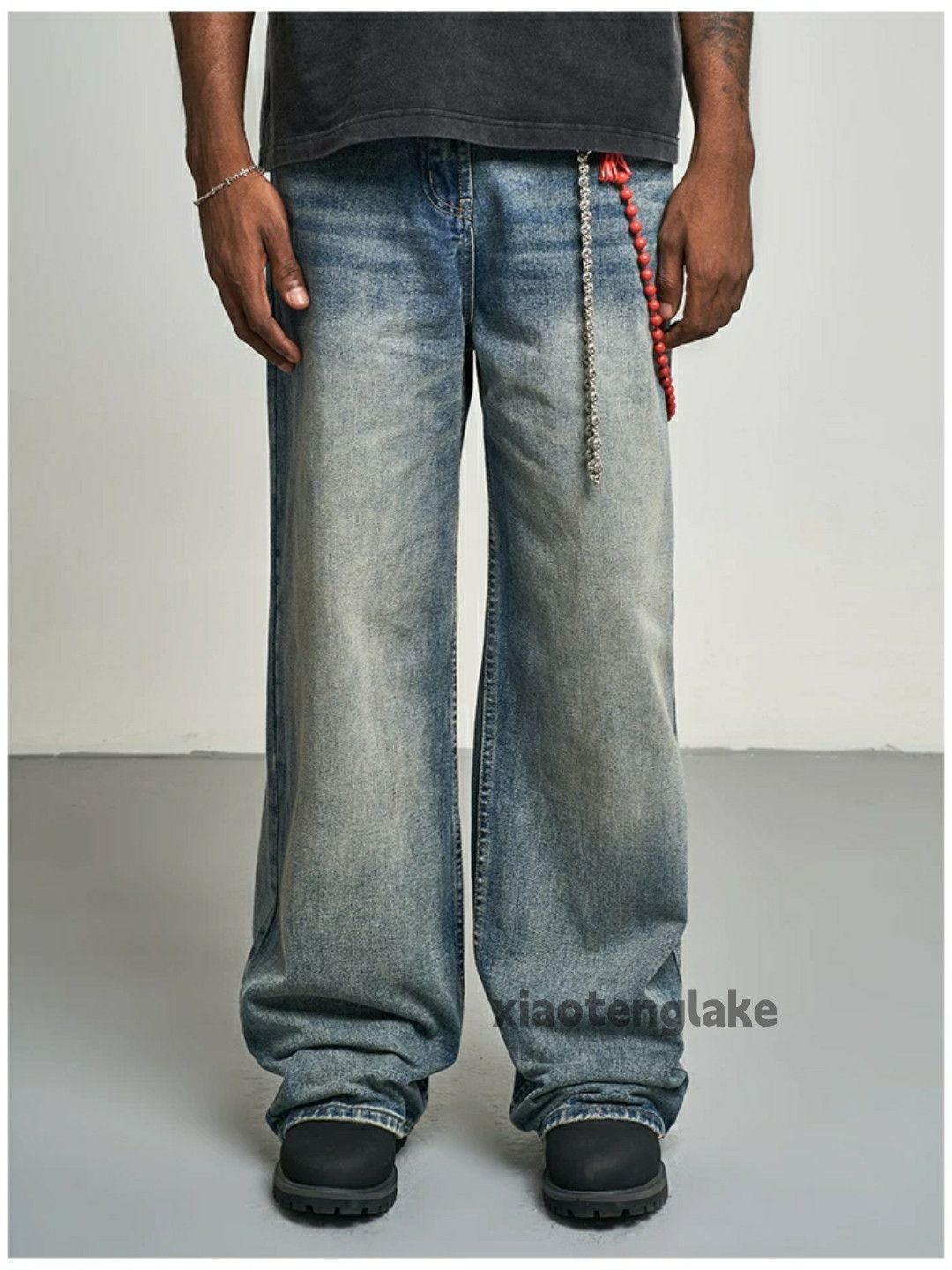 Jean × Vintage washed faded cleanfit yuppie bootcut hiphop baggy jeans Size US 28 / EU 44 - 3 Thumbnail