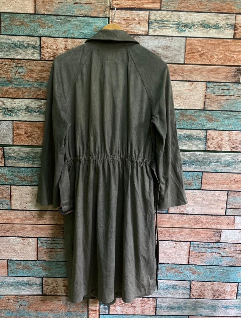 Zara Zara Leather Long Jacket Size S / US 4 / IT 40 - 2 Thumbnail
