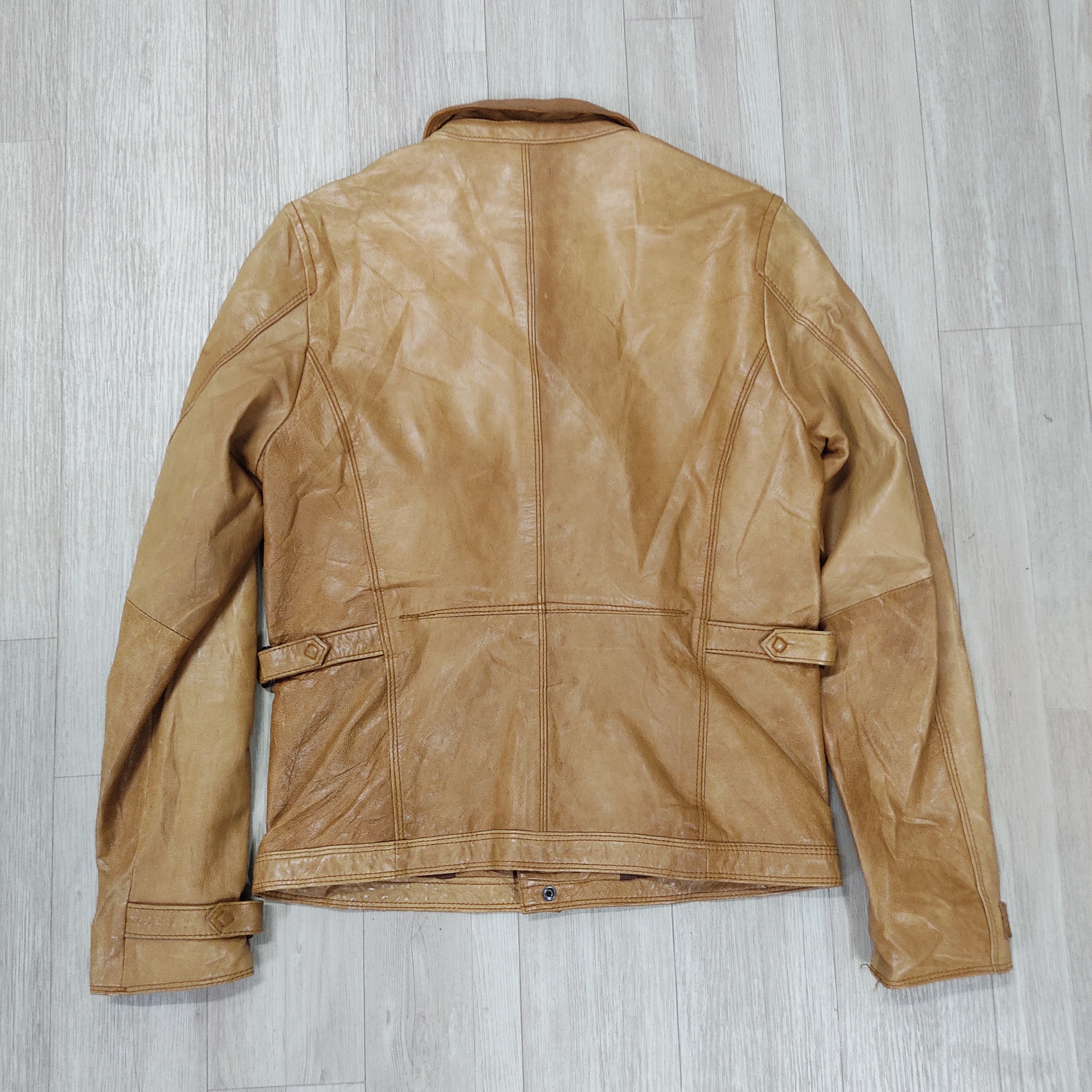 Bark Bark Tannage Goat Skin Tan Leather Jacket Size US XS / EU 42 / 0 - 11 Thumbnail