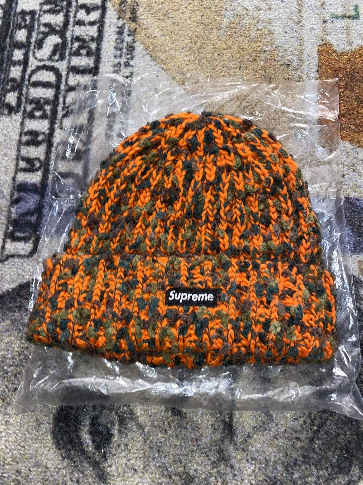 在庫一掃 Supreme Chenille Beanie Orange - 帽子