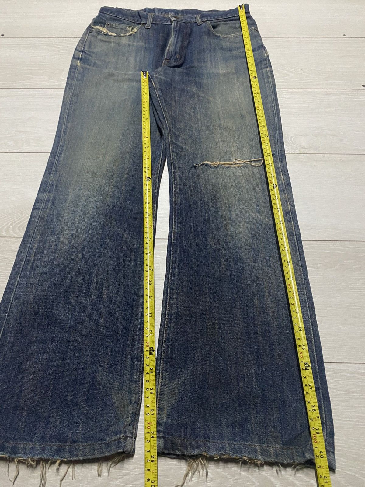 Hysteric Glamour Vintage Japanese Brand Gold Rush Bootcut Flare Jeans Size US 31 - 15 Thumbnail