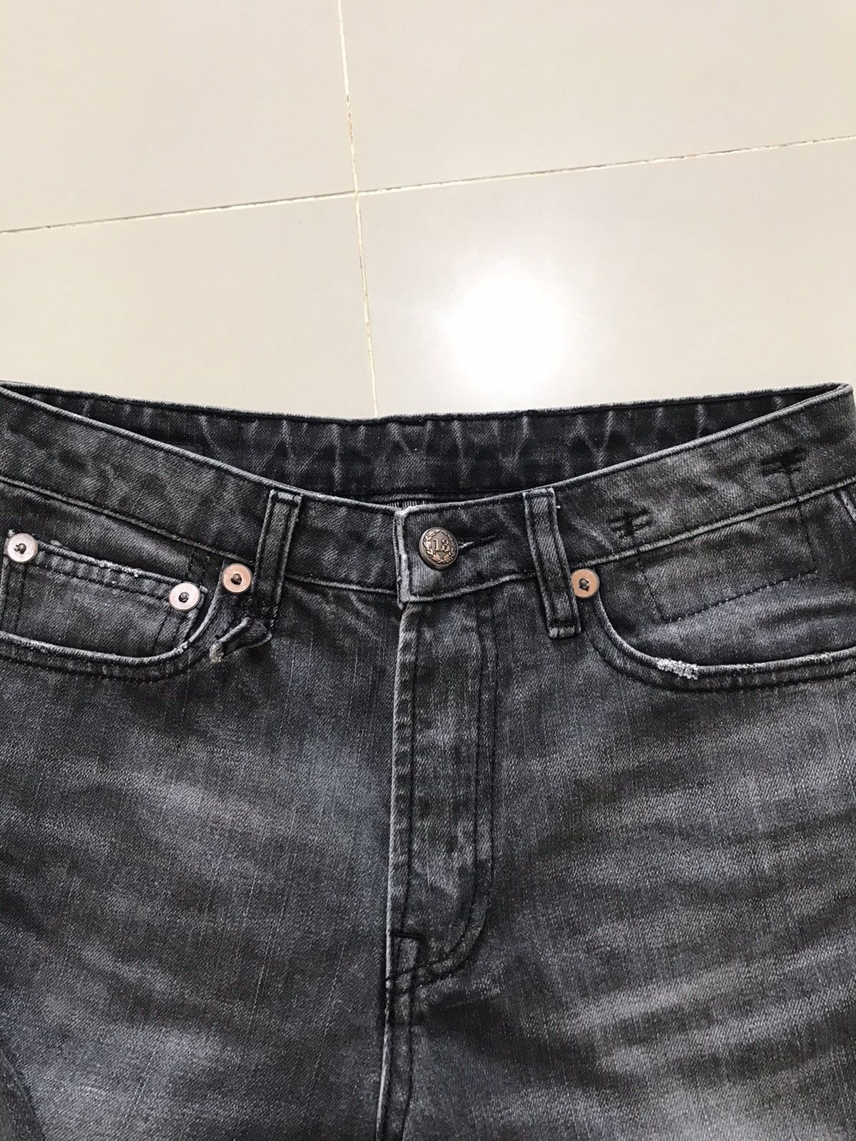 R13 R13 Kick Fit Frayed Hem Jeans Size 26" / US 2 / IT 38 - 4 Thumbnail