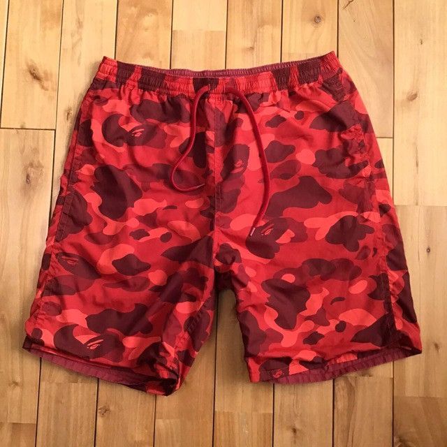 Bape 🔥Reversible BAPE Shark shorts Red camo a bathing ape ★size L Size US 34 / EU 50 - 5 Thumbnail