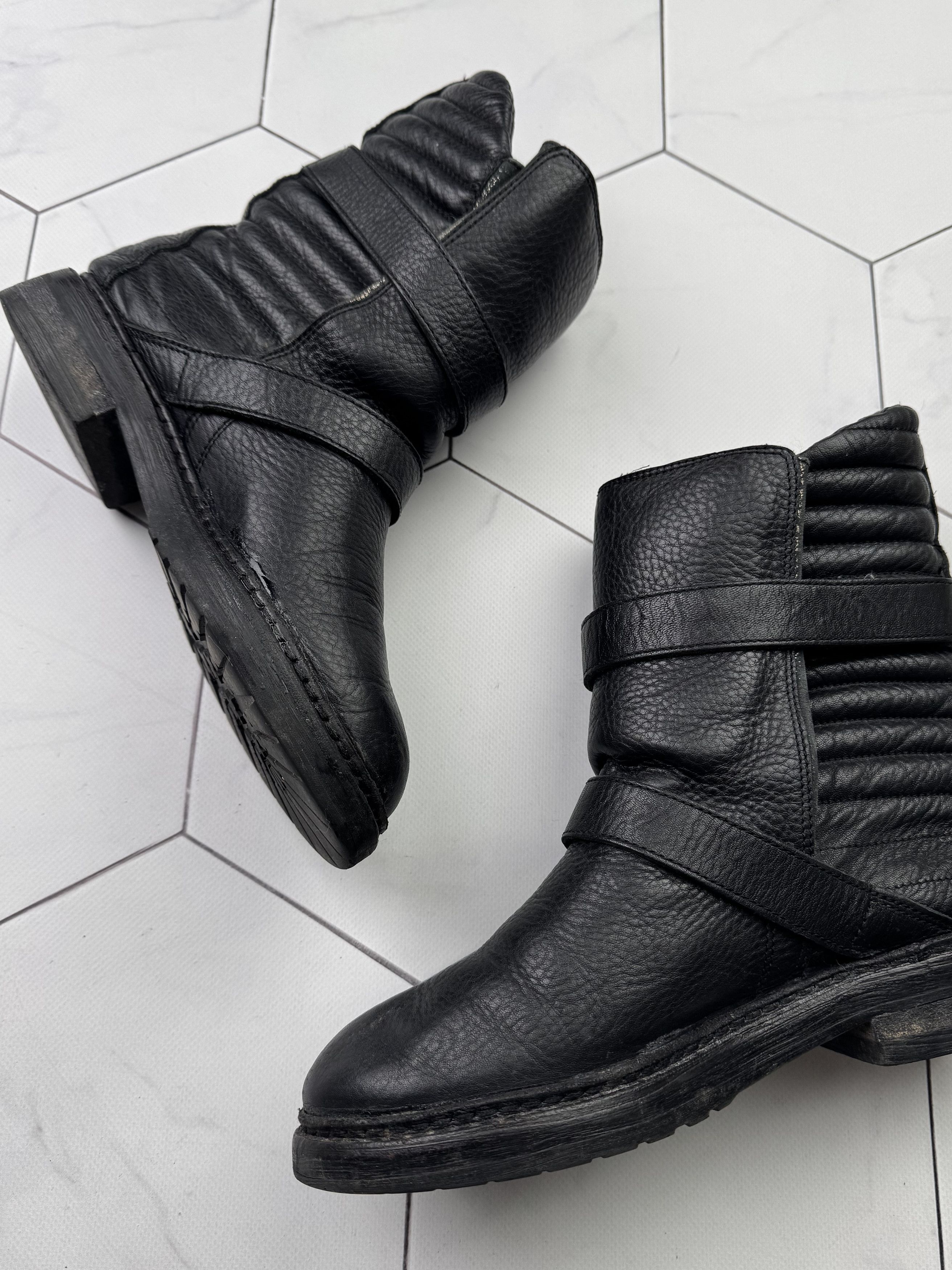 Zadig & Voltaire Zadig&Voltaire Vintage Leather Boots With Straps (B48) Size US 9 / IT 39 - 6 Thumbnail