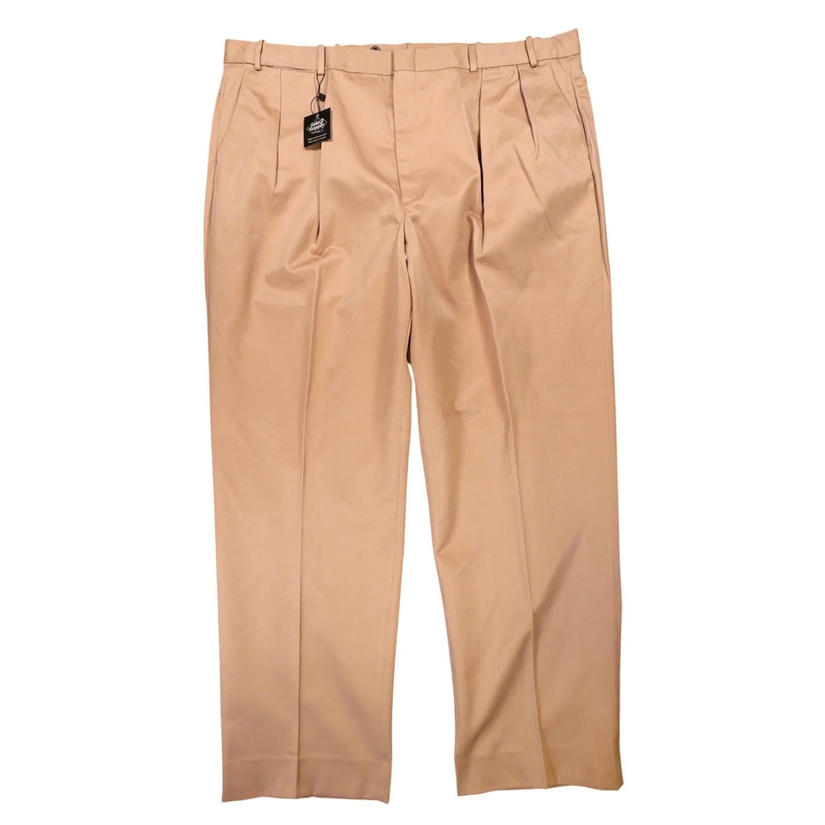 Lands' End Lands End Chino Pants Mens 44 Tan Pleated Cotton Blend Size US 44 / EU 60 - 2 Thumbnail