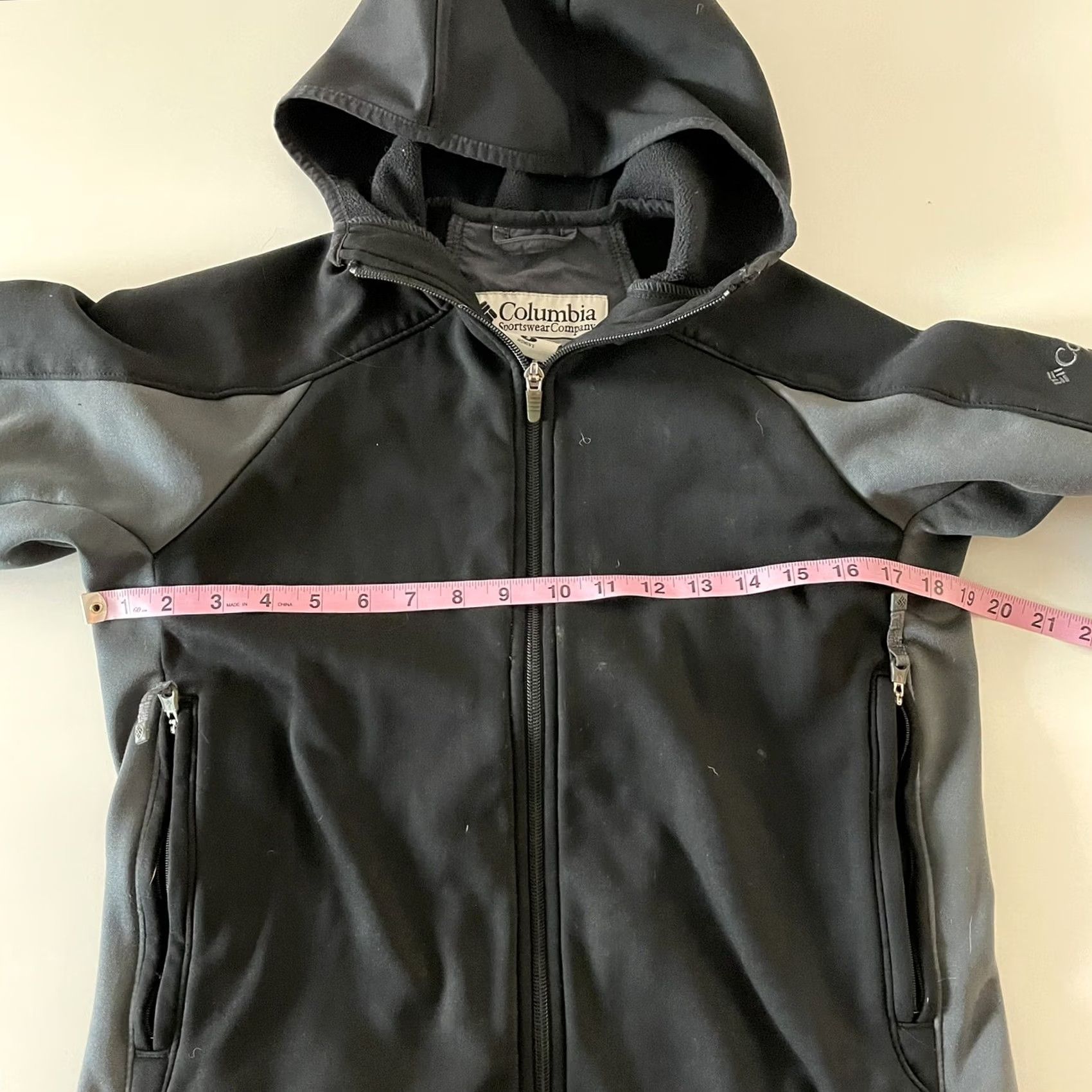 Vintage Columbia Hooded Softshell Jacket Women Small Black Gray Jacket Size S / US 4 / IT 40 - 4 Thumbnail