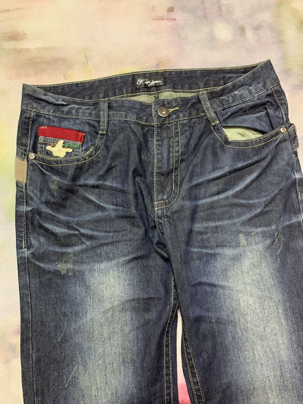 Japanese Brand Yoshitomo Nara x Kurijyua Japanese Pop Art Patchwork Size US 34 / EU 50 - 6 Thumbnail