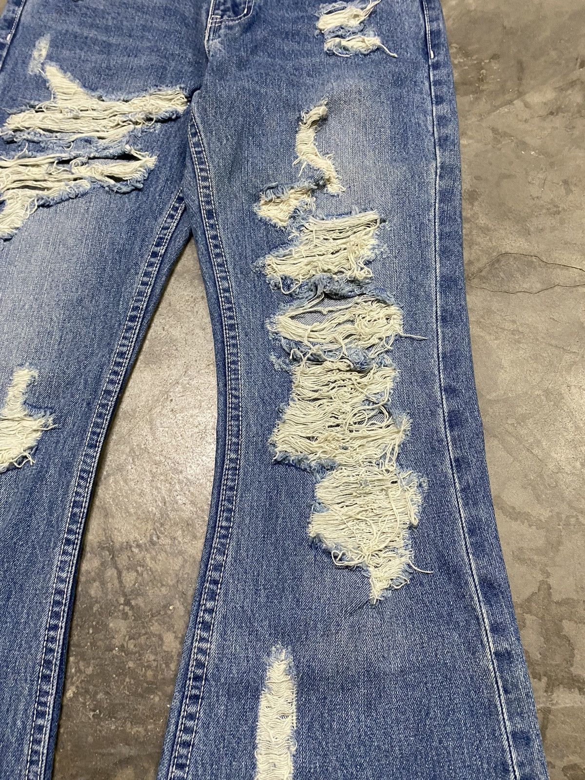 Flare Jeans Japan Distressed Hippie Jeans Vintage Fashion @2