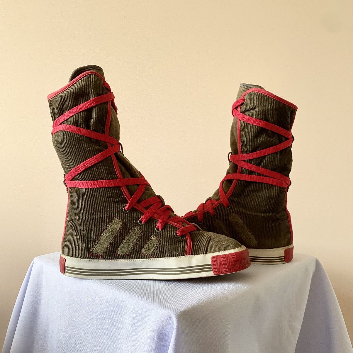 Adidas × Japanese Brand Japan Adidas Velvet Yohji Yamamoto Style Racing Boxing Shoes Size US 5.5 / EU 38 - 2 Thumbnail
