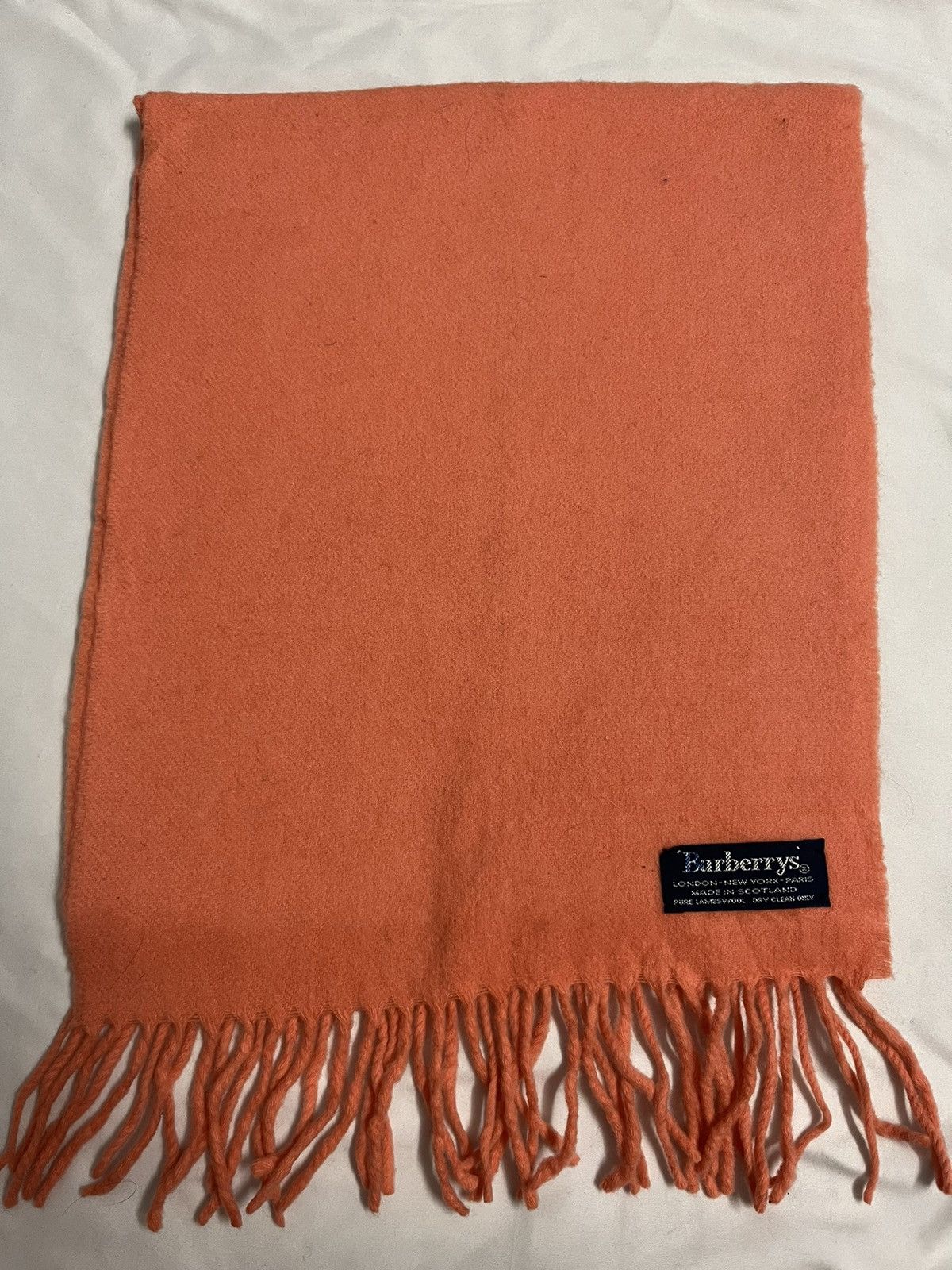 Burberry × Vintage Vintage Burberrys Orange Scarf Size ONE SIZE - 1 Thumbnail