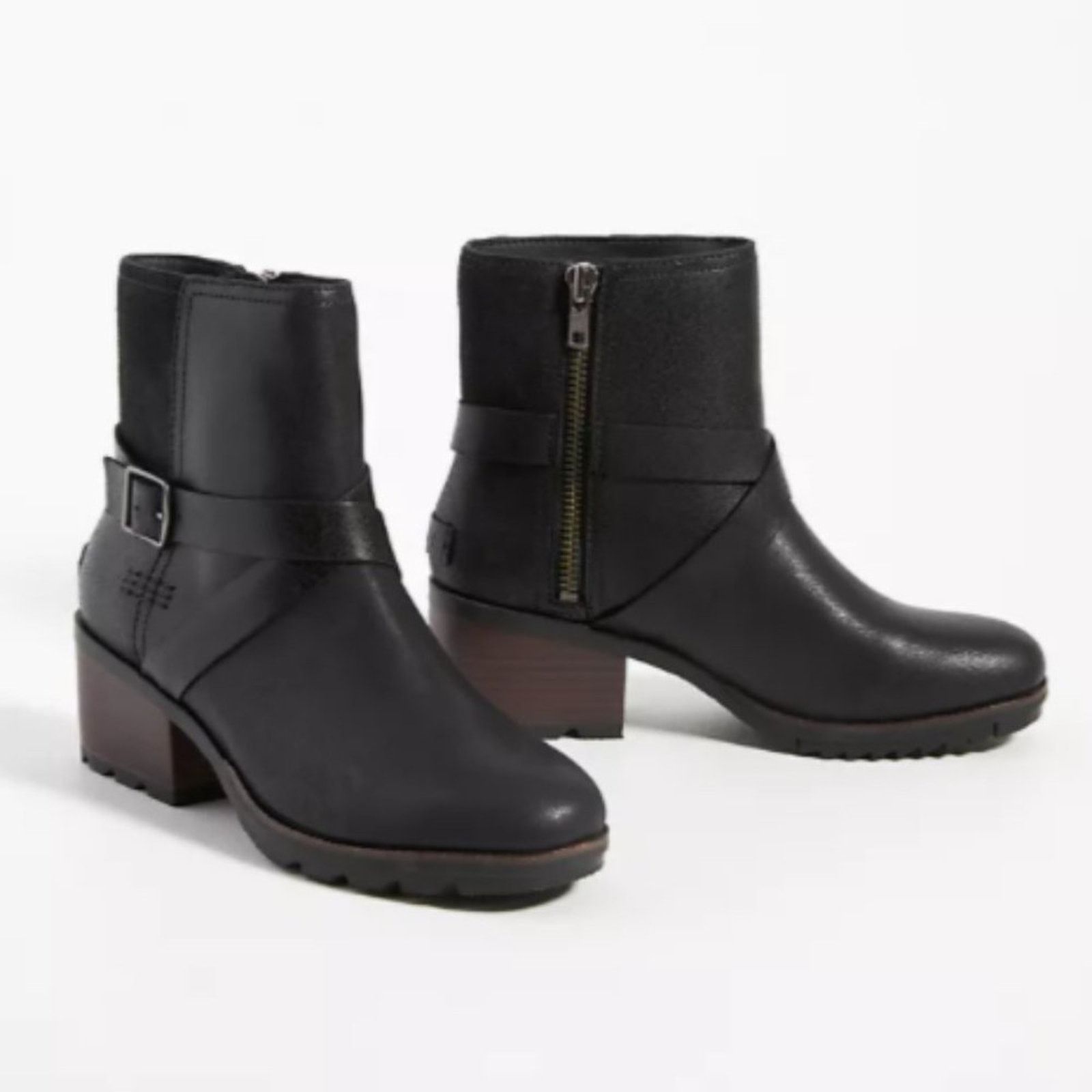 SOREL Sorel Cate Ankle Boots Black Waterproof Black NL3709 Size US 6.5 / EU 39-40 - 15 Thumbnail