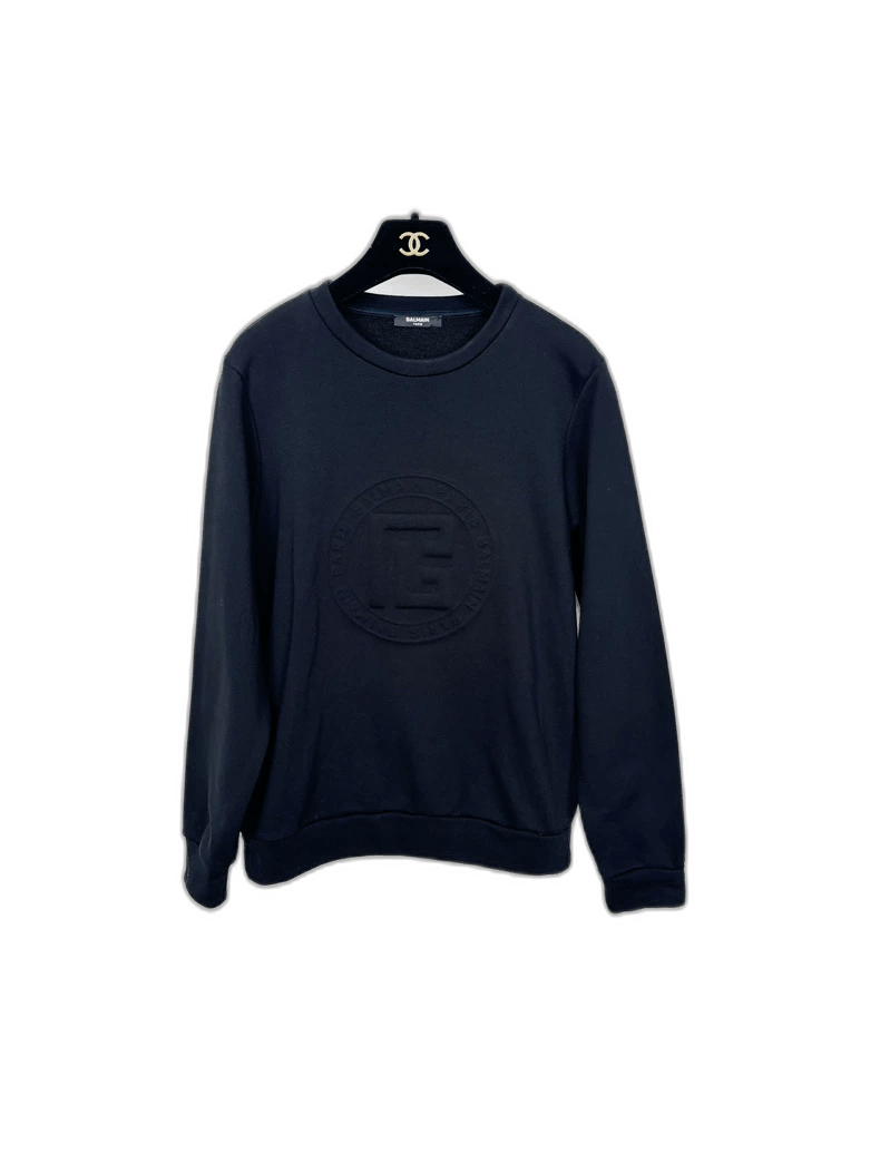 Balmain Balmain Sweatshirt with Logo Design Size S / US 4 / IT 40 - 1 Thumbnail