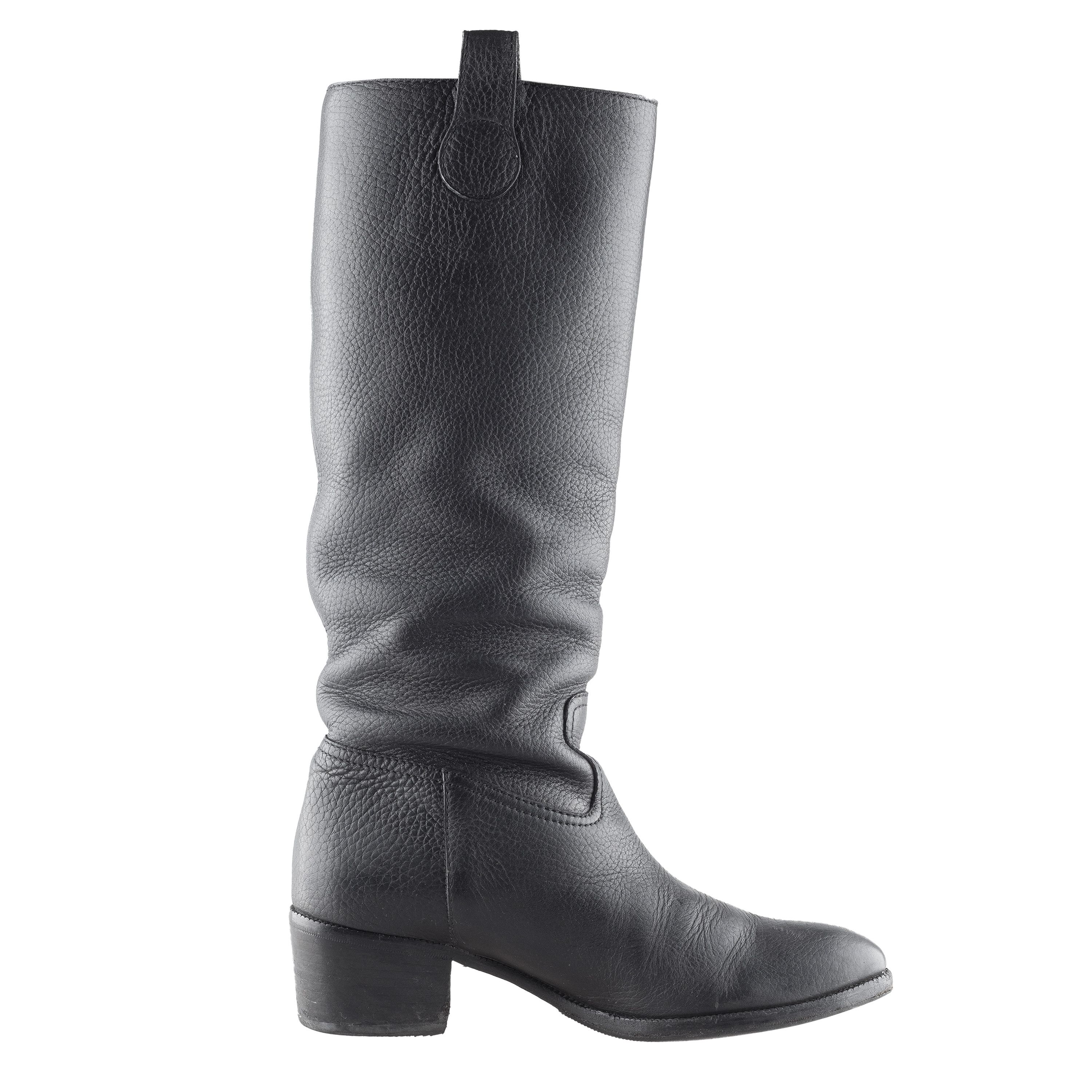 Gucci Vintage Gucci Black Leather Boots (38,5 EU) Size US 7.5 / IT 37.5 - 4 Thumbnail