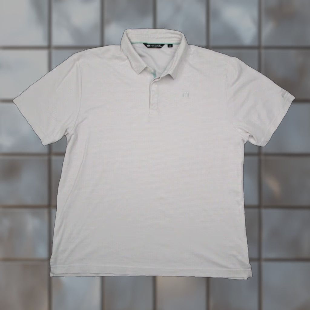 TravisMathew TRAVIS MATHEW Polo Shirt Mens XL Gray Pima Blend Desert Springs Golf Logo Short Sleeve Casual Polo Shirt Size US XL / EU 56 / 4 - 1 Thumbnail