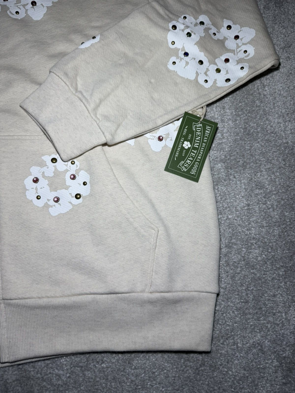 DENIM TEARS Denim Tears Rhinestone Hoodie Zip U Size US L / EU 52-54 / 3 - 6 Thumbnail