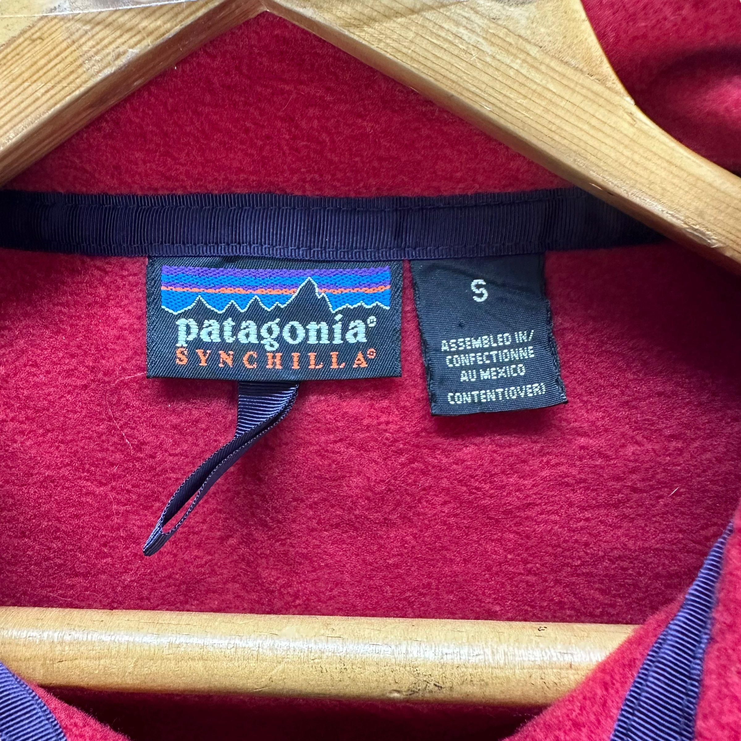 Patagonia FA99 PATAGONIA SYNCHILLA SNAP BUTTON RED FLEECE #7653-161 Size US S / EU 44-46 / 1 - 7 Thumbnail