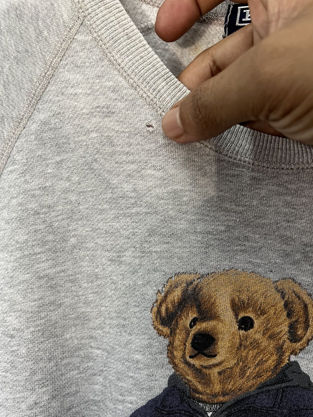 Polo Ralph Lauren 🔥 Vintage Polo Bear Ralph Lauren Round neck Sweatshirt - S Size US M / EU 48-50 / 2 - 7 Thumbnail