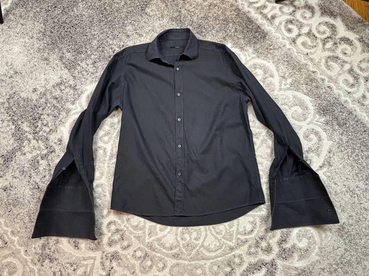 Gucci Gucci Black Cotton Shirt Size 41/16 Italy Long Cuffs Size US L / EU 52-54 / 3 - 3 Thumbnail