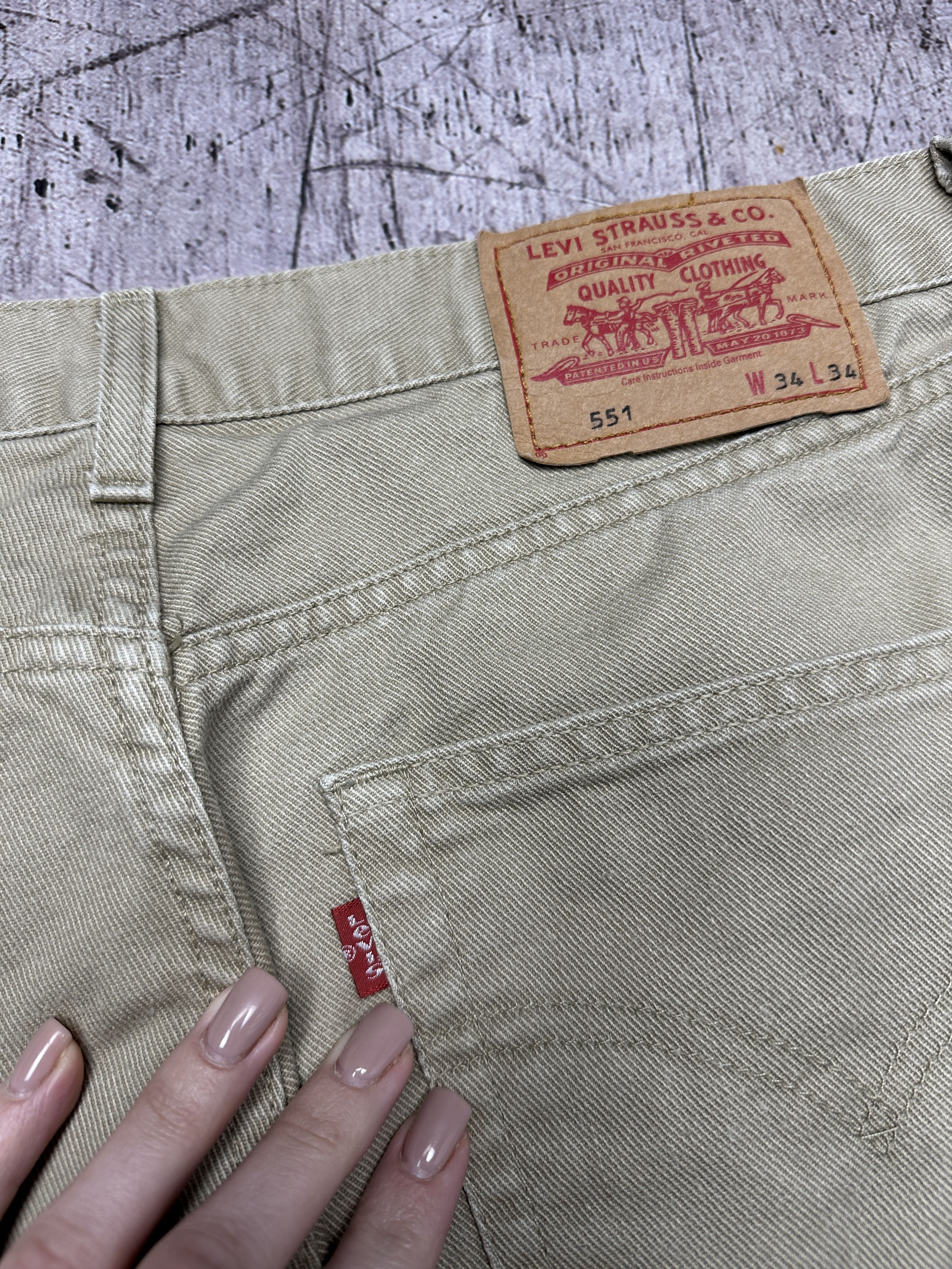 Levi's × Vintage Levi's 551 Vintage Mens Denim Pants Jeans Size US 34 / EU 50 - 3 Thumbnail
