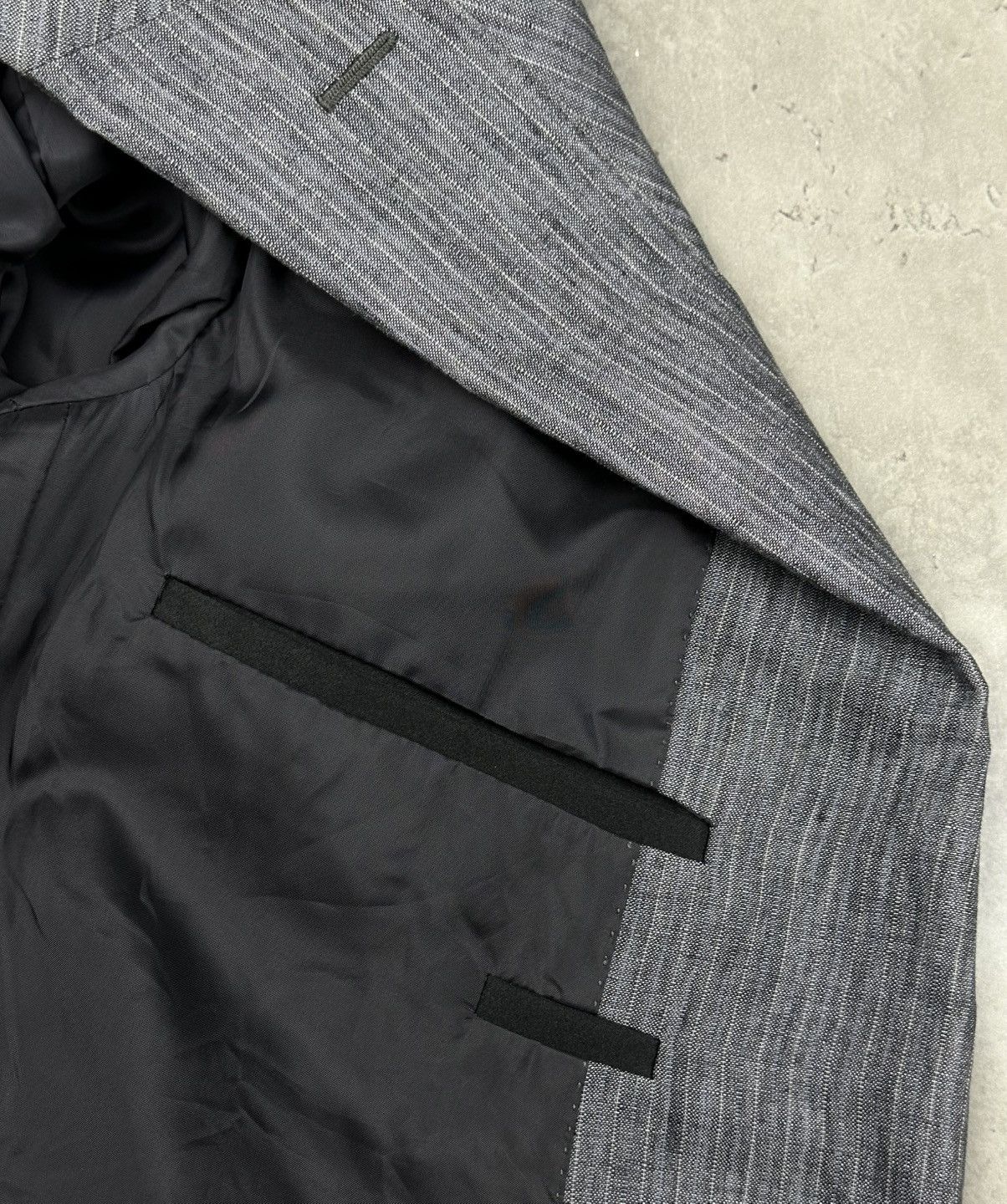 Z Zegna Z Zegna Blazer Men’s Two buttons 100% Linen Gray Size 56/L Size 50L - 10 Thumbnail
