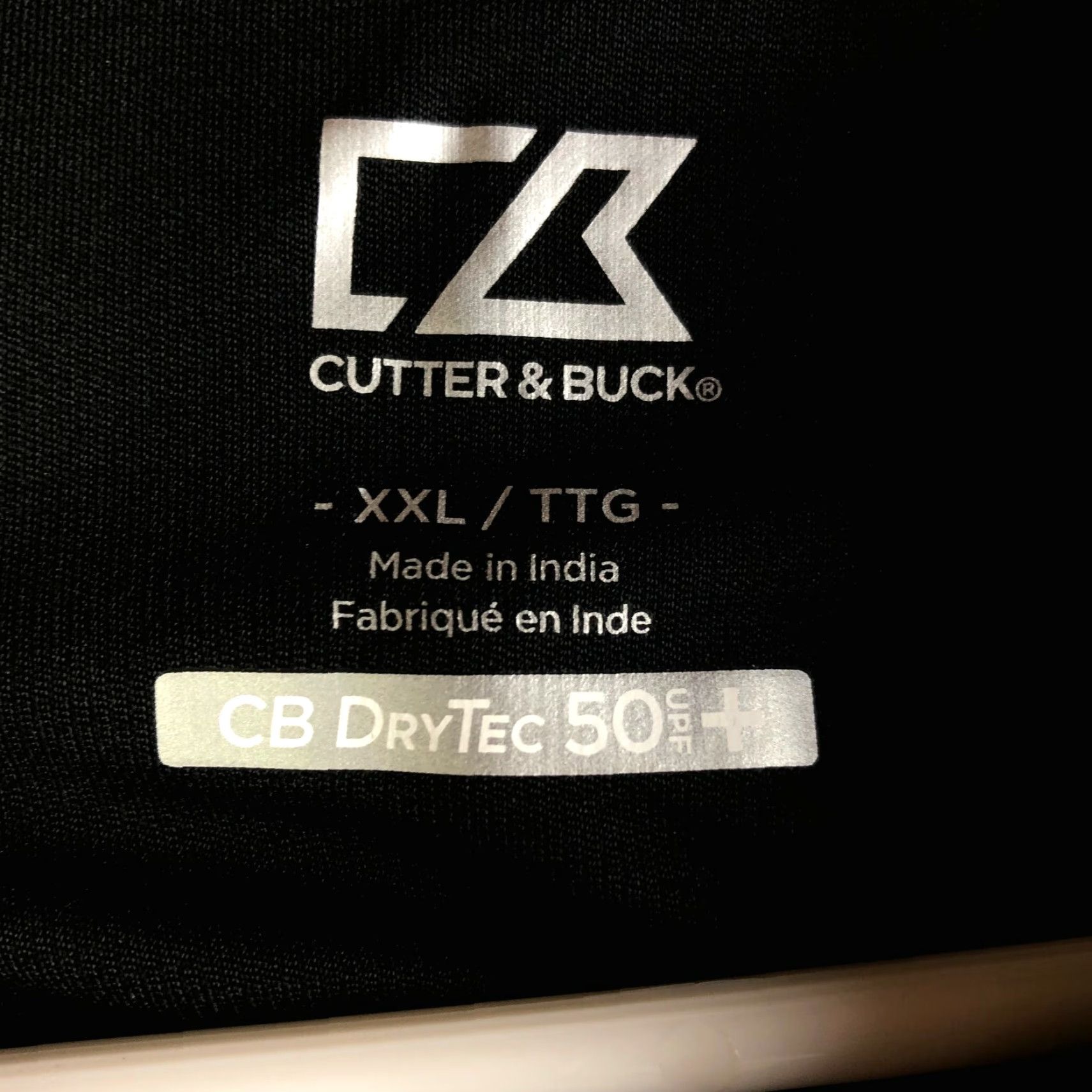 Cutter & Buck Cutter & Buck Drytec 50UFP+ Mens XXL Black Short Sleeve Pullover Shirt Size US XXL / EU 58 / 5 - 5 Thumbnail