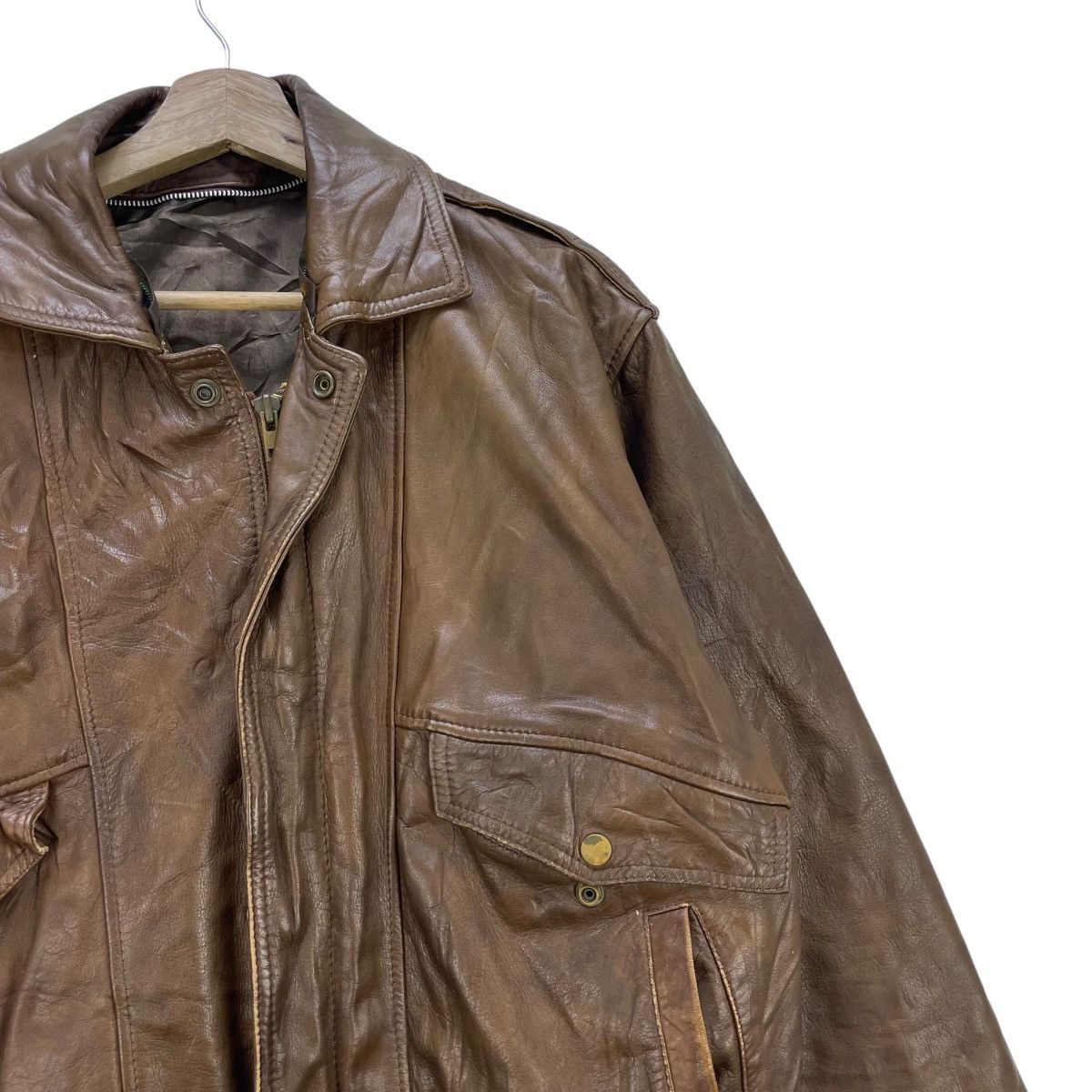 Japanese Brand Vintage Japanese Brand GK Cow Hide Leather Jacket Size US M / EU 48-50 / 2 - 4 Thumbnail