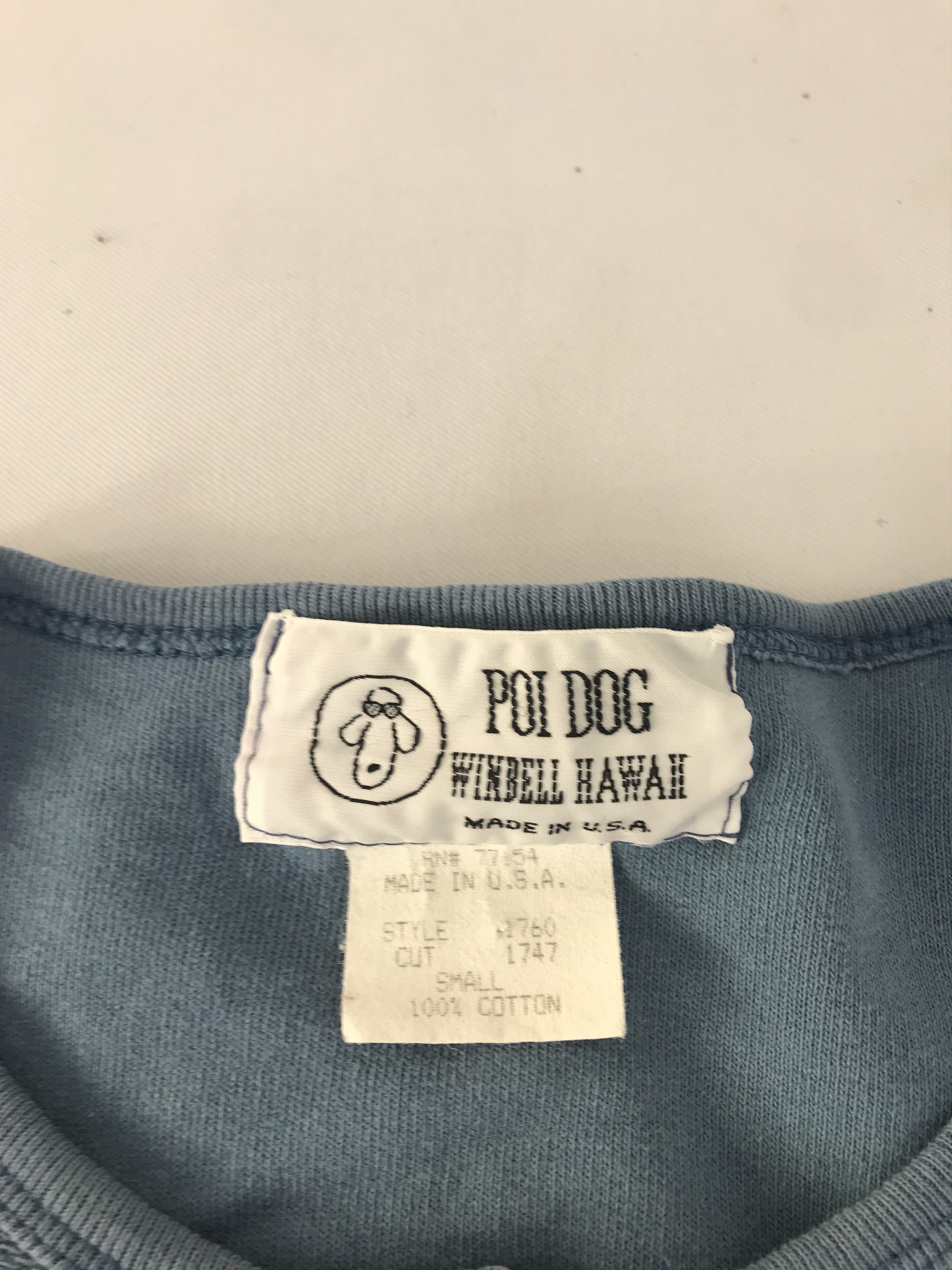 Vintage 90s Poi Dog Winbell Hawaii Henley Longsleeve Tee Size US XL / EU 56 / 4 - 5 Thumbnail