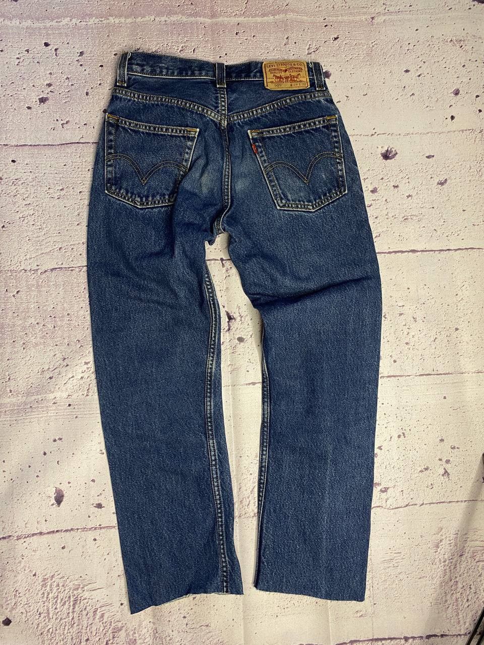 Levi's Vintage Clothing Crazy Vintage Y2K Levi's Jorts 505 Faded Denim Jeans Grunge Size 29" - 1 Thumbnail