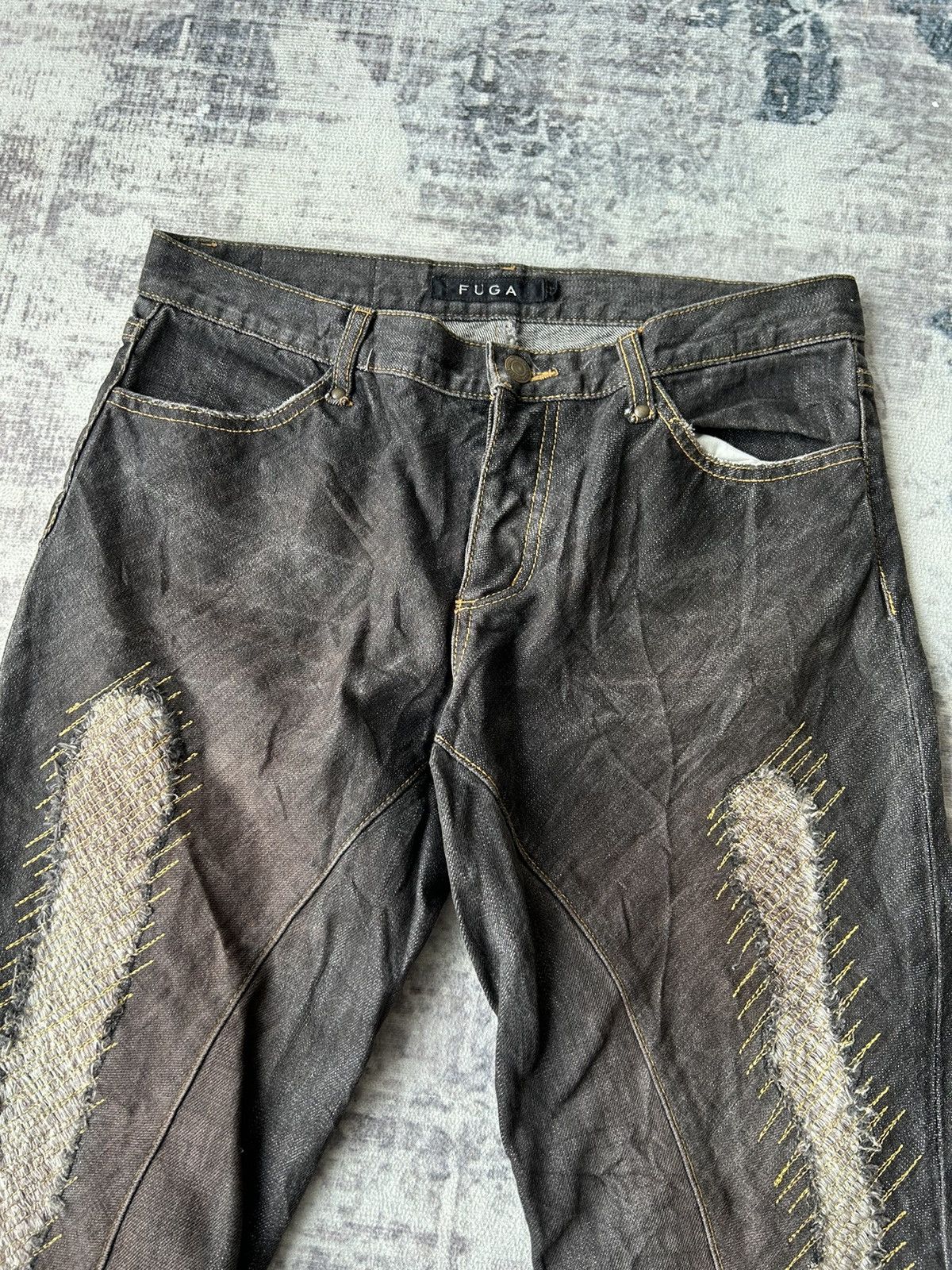 GOSTAR DE FUGA Fuga Super Flared Rockstar Jeans Size US 31 - 14 Thumbnail