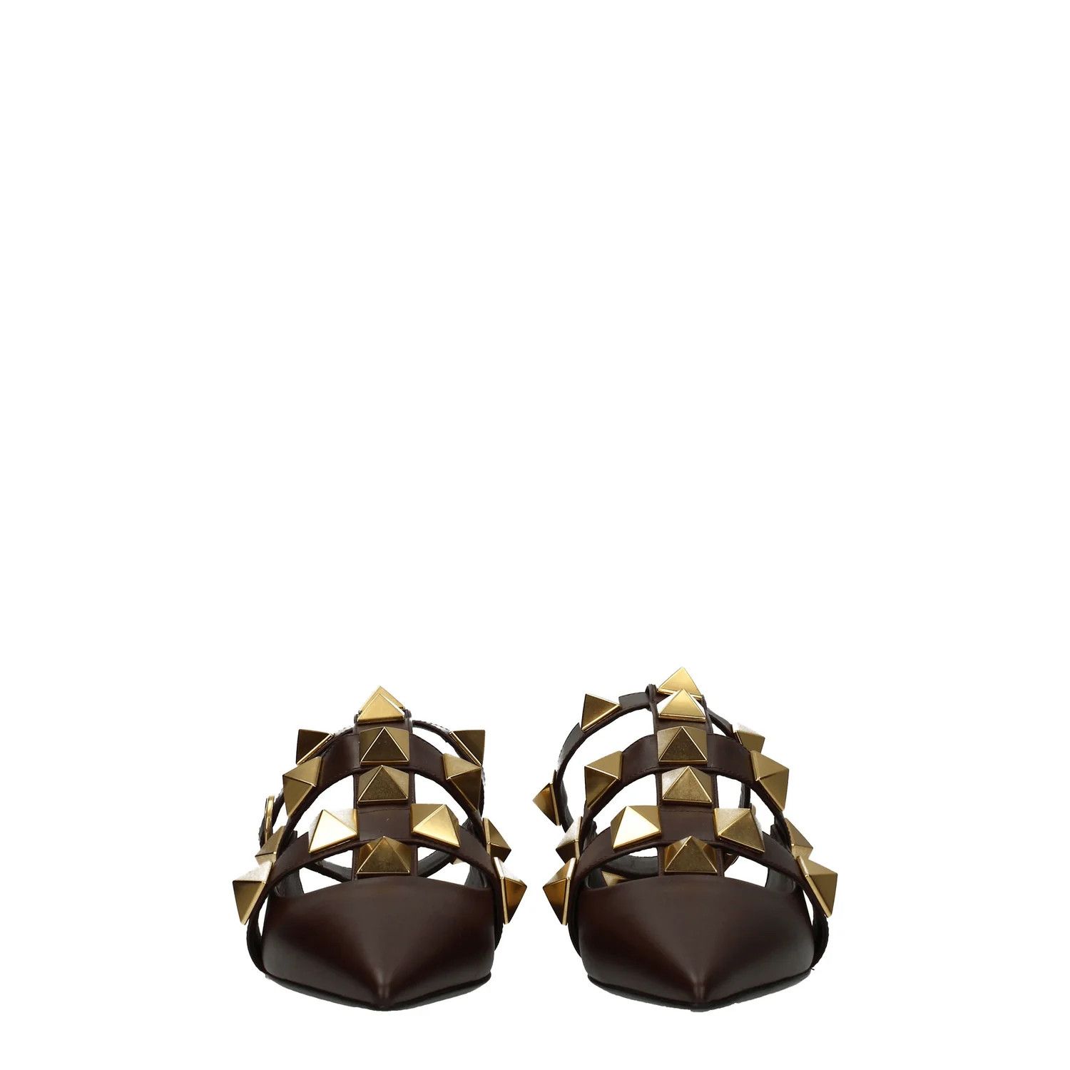 Valentino ob1o1e1224 Leather Sandals in Chocolate Brown Size US 8.5 / IT 38.5 - 3 Thumbnail