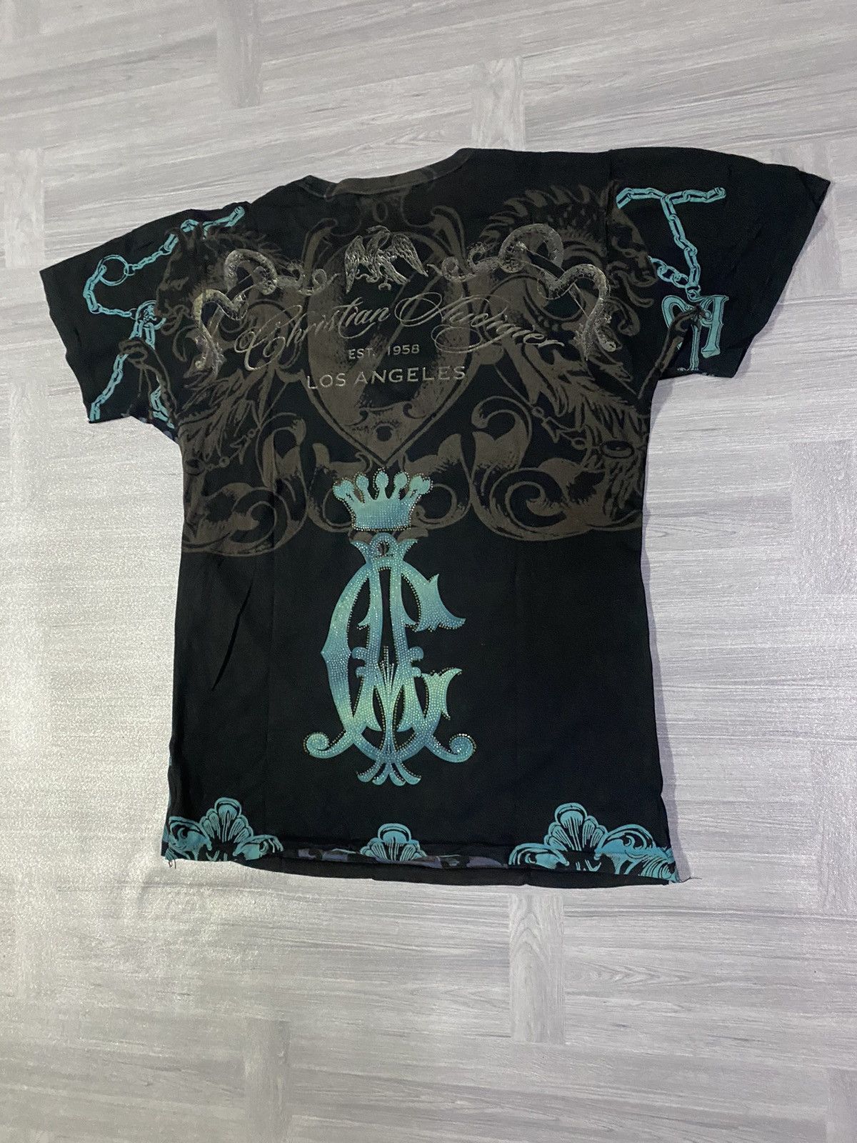 Ed Hardy Vintage Y2K Crristian Audigier Dragon Crown T-Shirt Size US S / EU 44-46 / 1 - 14 Thumbnail