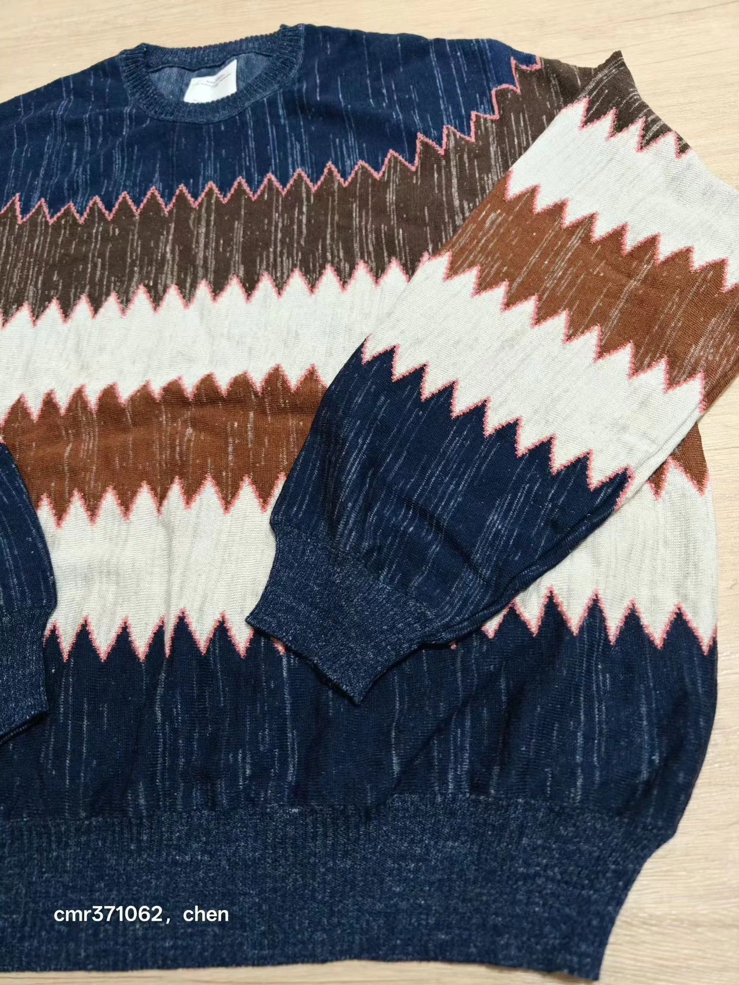 Visvim AMPLUS KNIT CREW ZIG ZAG IVORY sz 4 | Grailed