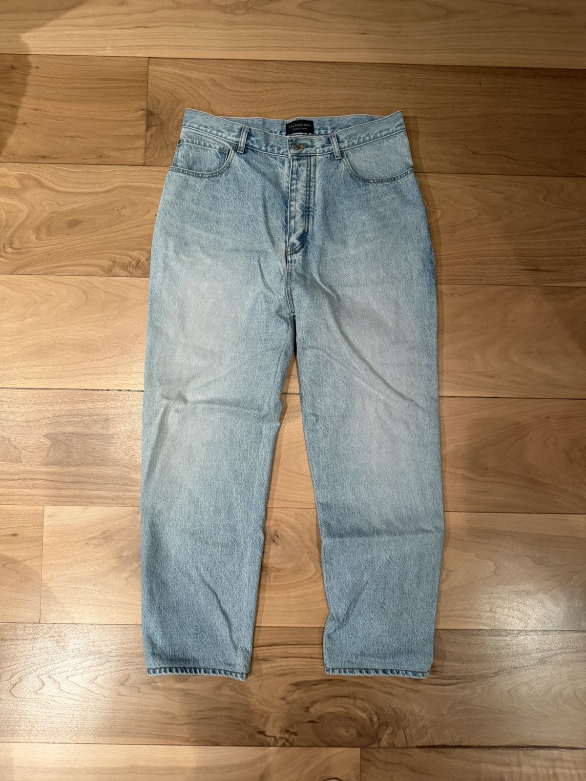 Balenciaga Garde-Robe Baggy Straight Leg Denim