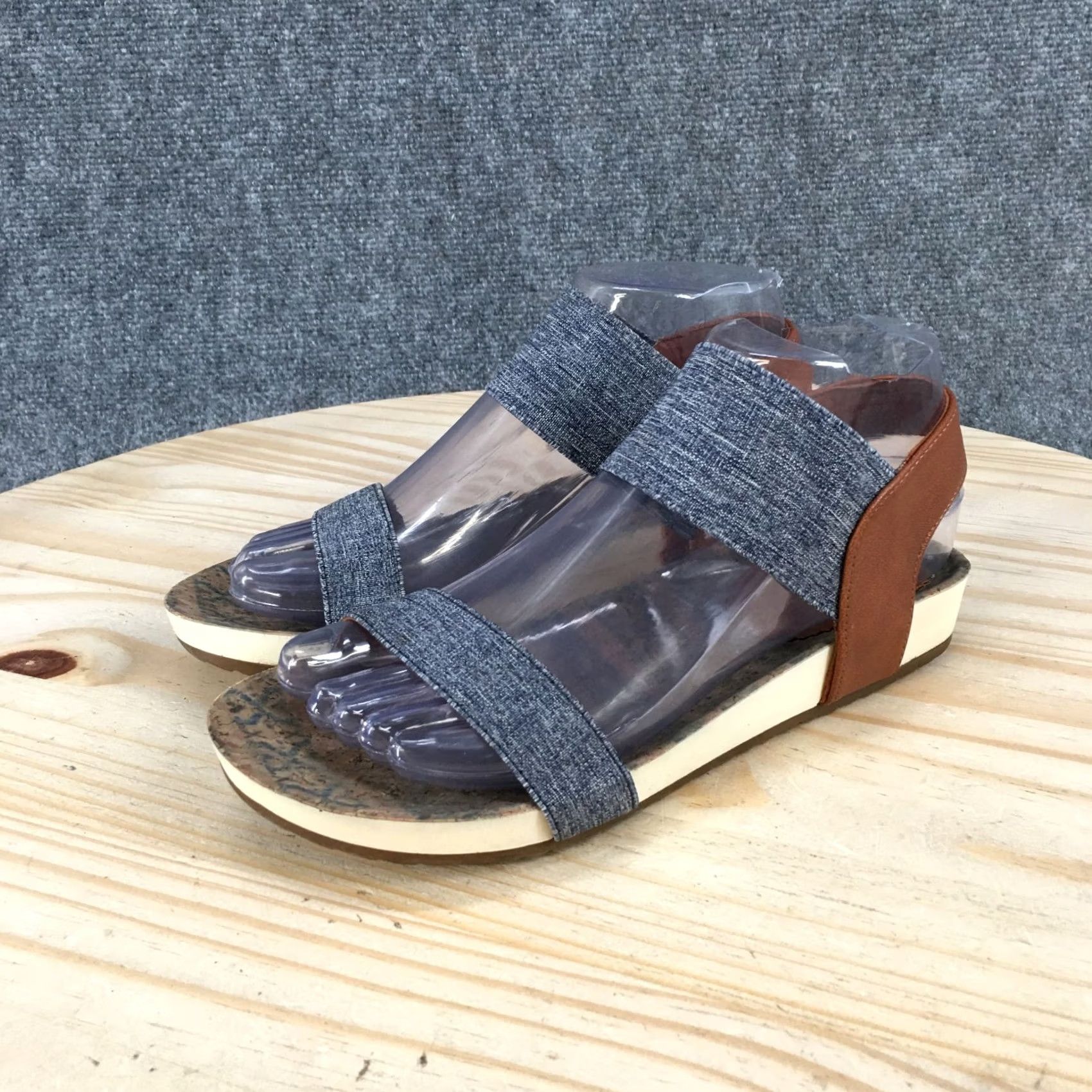 Vintage Rocket Dog Sandals Women's 6.5 Blue Slip-On Ankle Strap Casual Comfort Low Top Shoes Size M / US 6-8 / IT 42-44 - 7 Thumbnail