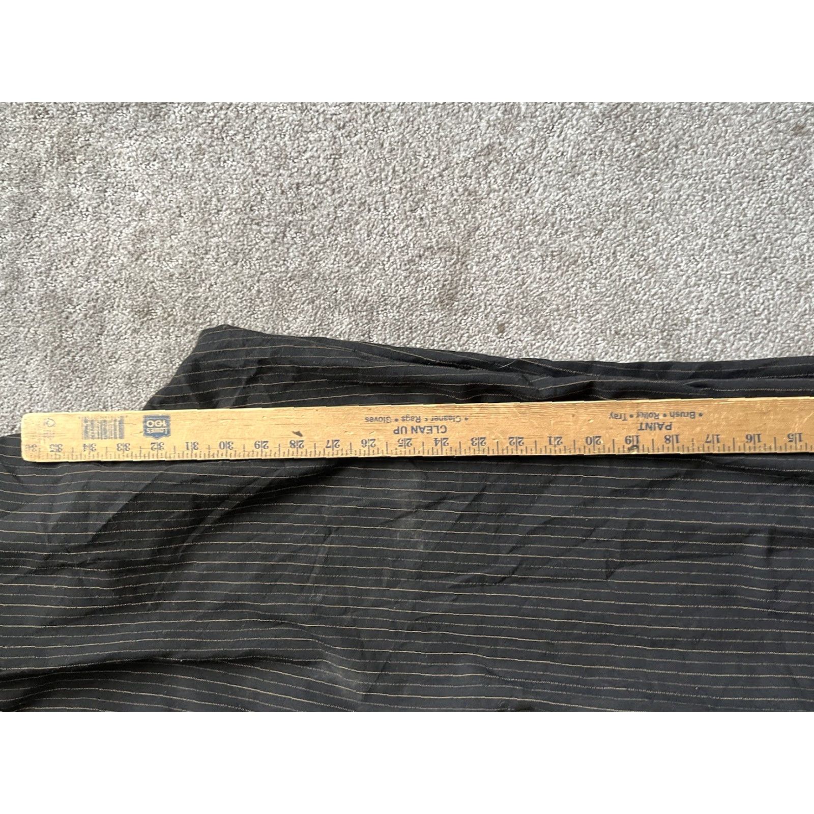 Liz Claiborne Liz Claiborne Pants Womens 12 Black Striped Polyester Blend Vintage Elevated Front Chino Regular Rise High Fall Winter Spring Summer Mens Women Girls Size 34" / US 12 / IT 48 - 6 Thumbnail