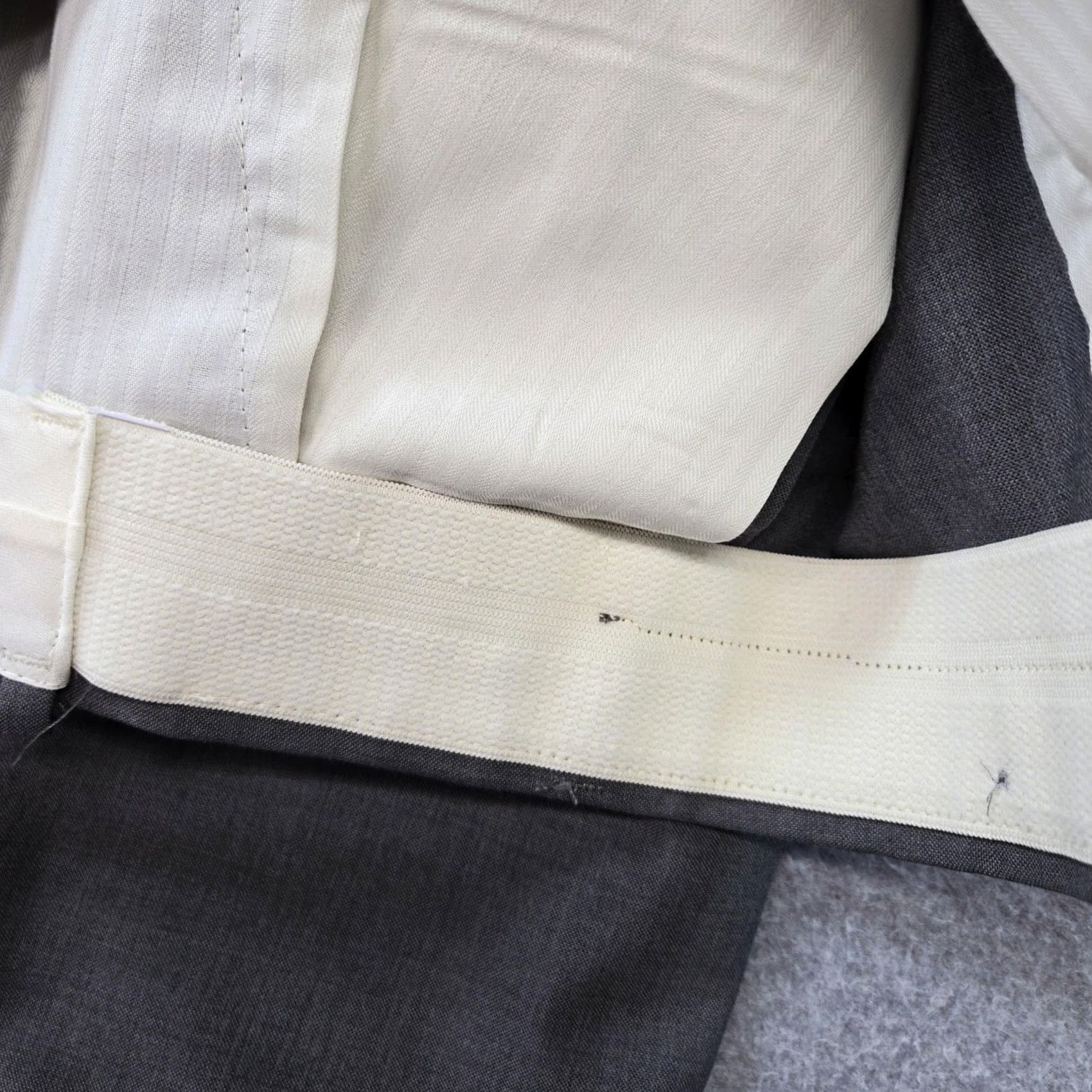 Berle Berle Mens Pants 42x31 Gray Dress Classic Pleated Polyester Blend Microfiber Front Zip Button Pockets Size US 42 / EU 58 - 6 Thumbnail