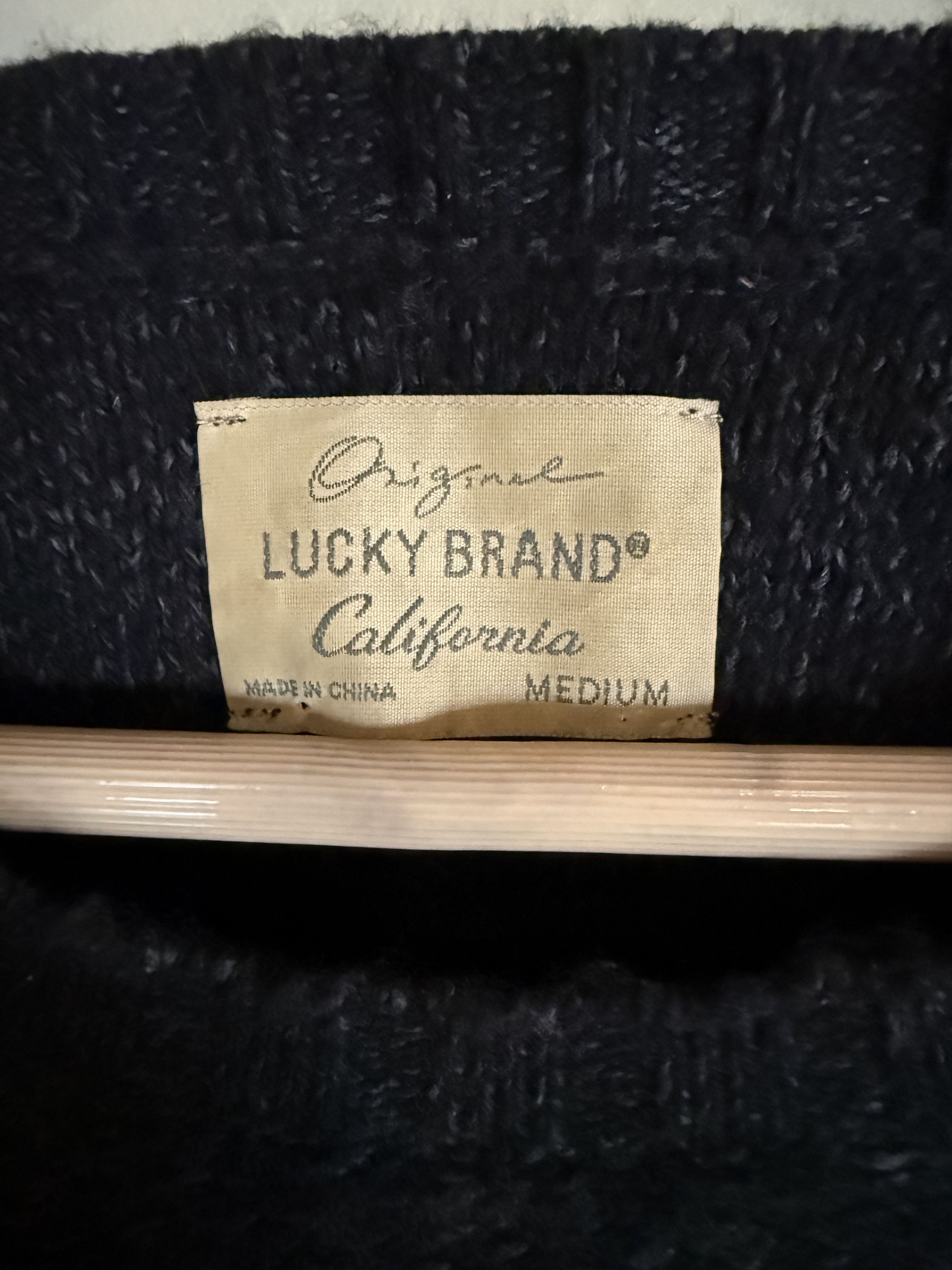 Lucky Brand Lucky Brand Super Soft Cotton Sweater, Black, Men's Medium Size US M / EU 48-50 / 2 - 3 Thumbnail