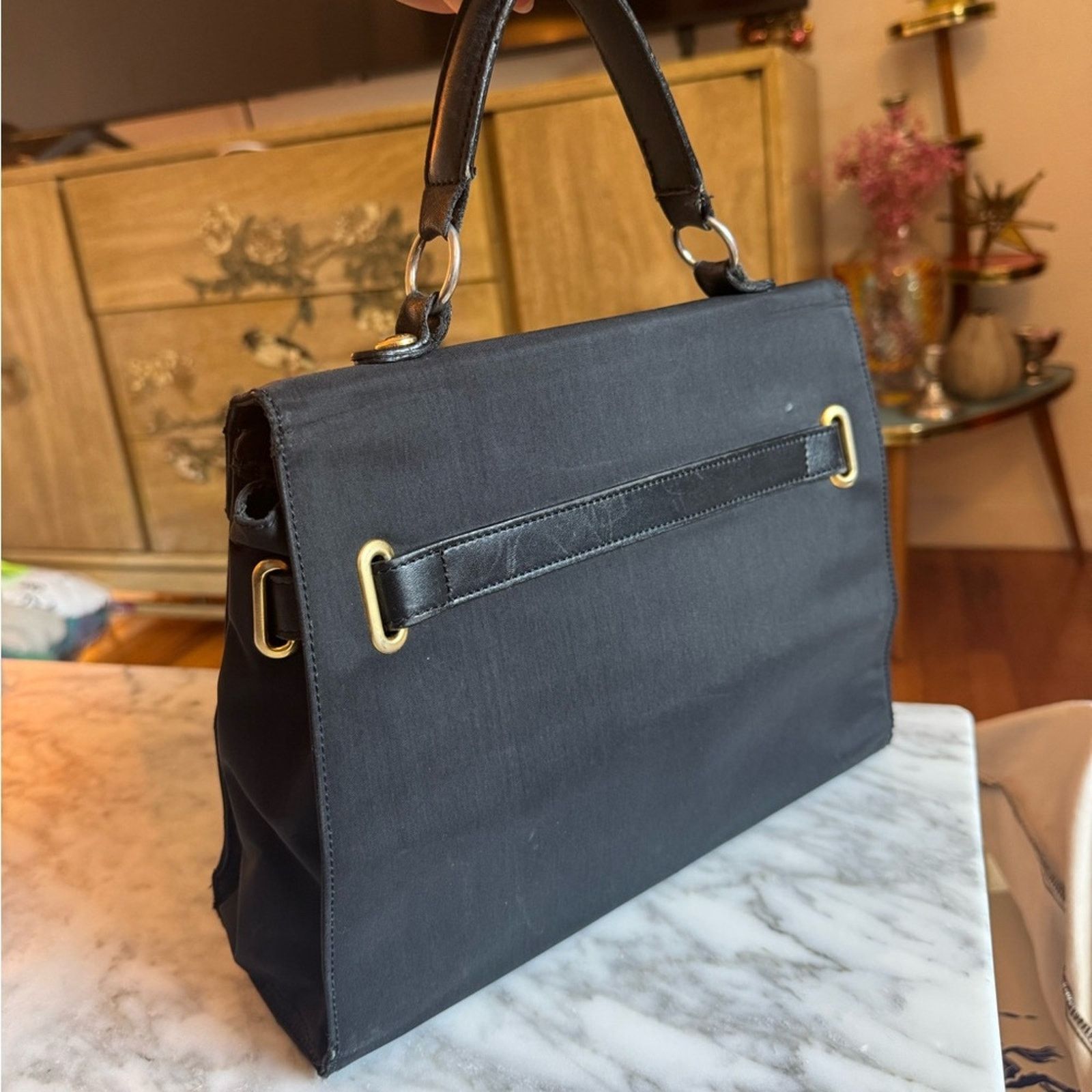 Moschino Moschino Black Nylon “Kelly” Bag Size ONE SIZE - 3 Thumbnail