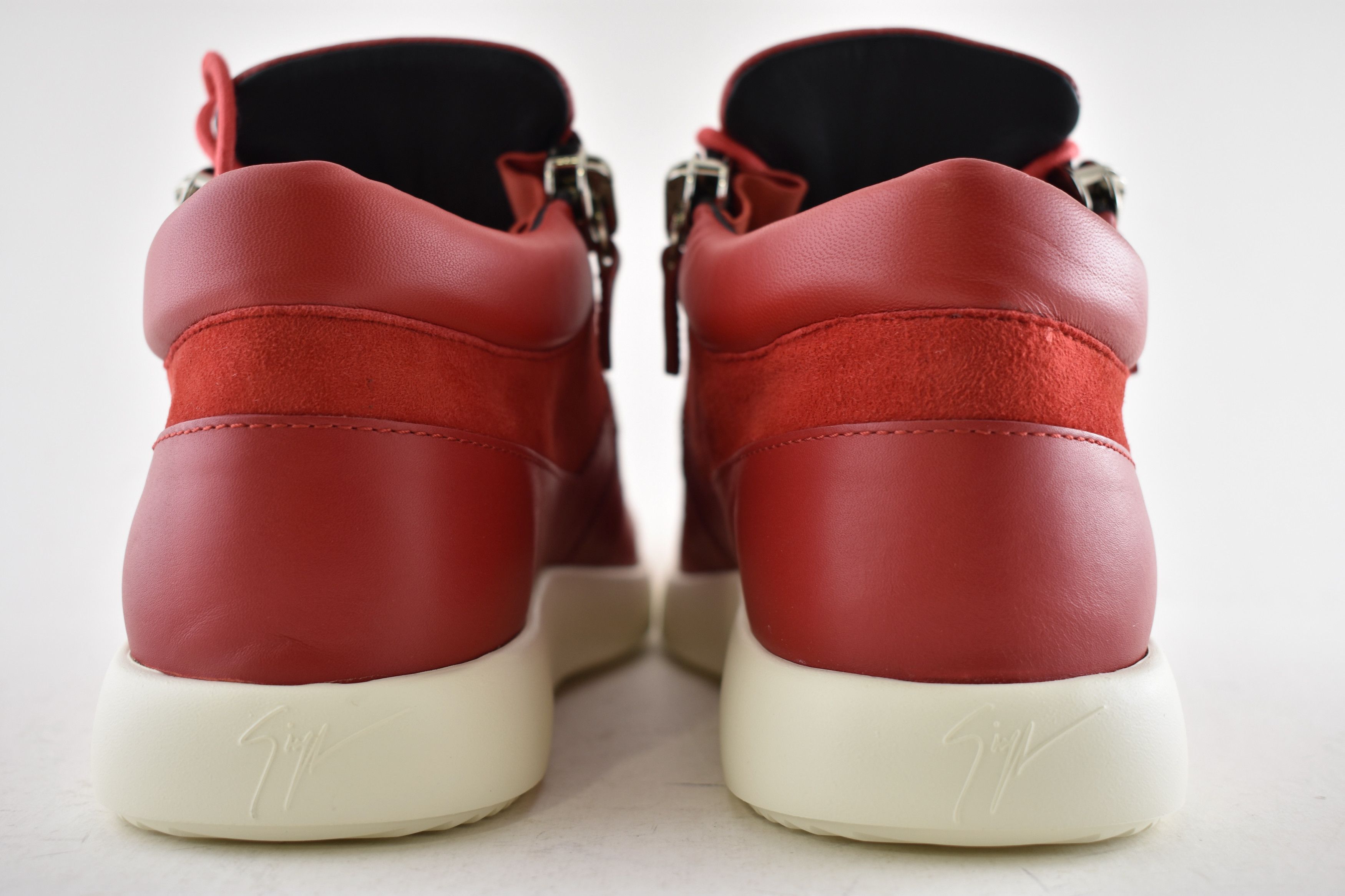 Giuseppe Zanotti Megatron Red Low Top Mix Mid Runner Trainer Sneaker 43 10 Size US 10 / EU 43 - 10 Thumbnail