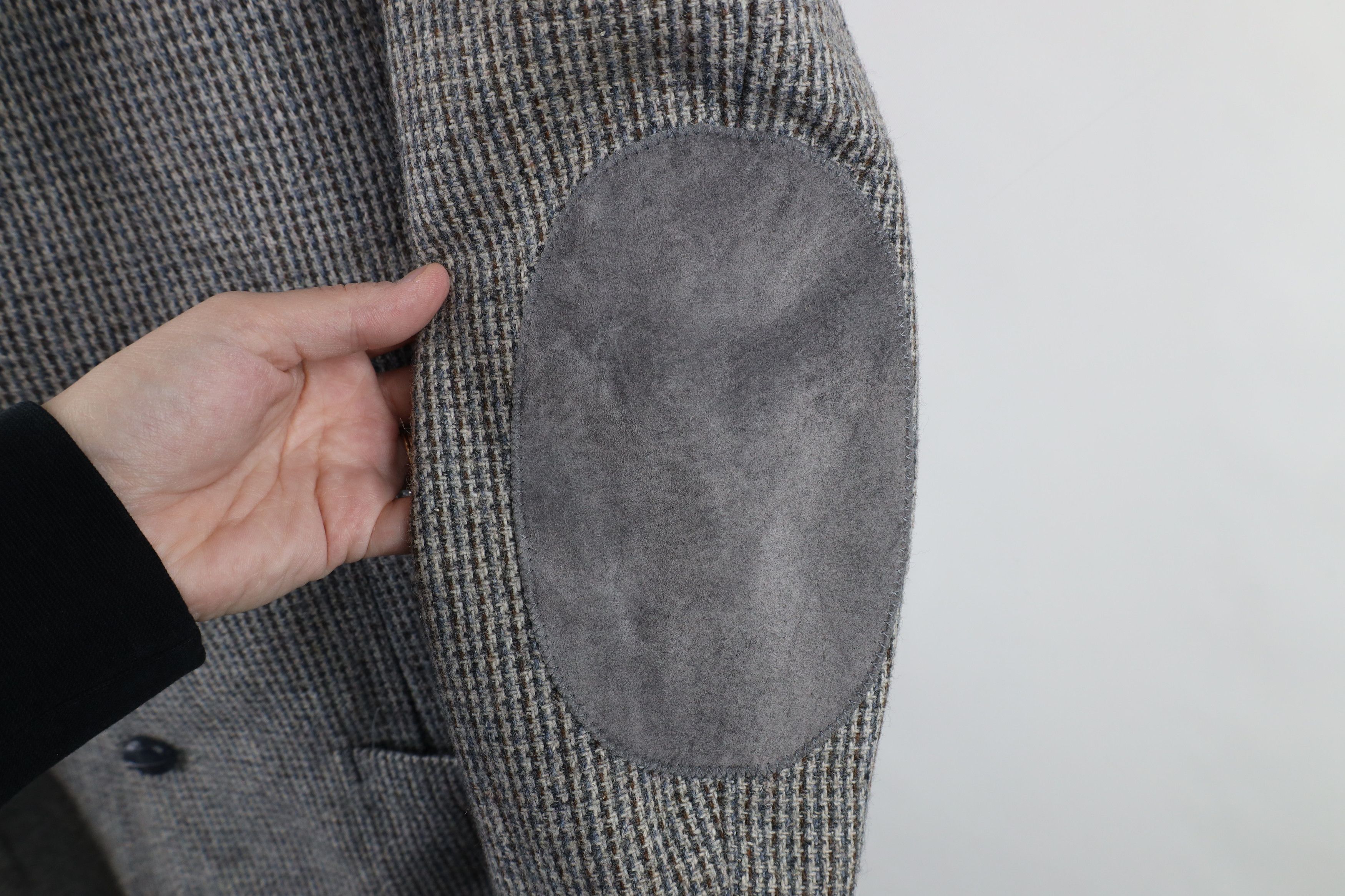 Vintage Vintage 70s Streetwear Tweed Elbow Patch Blazer Suit Jacket Size US L / EU 52-54 / 3 - 4 Thumbnail